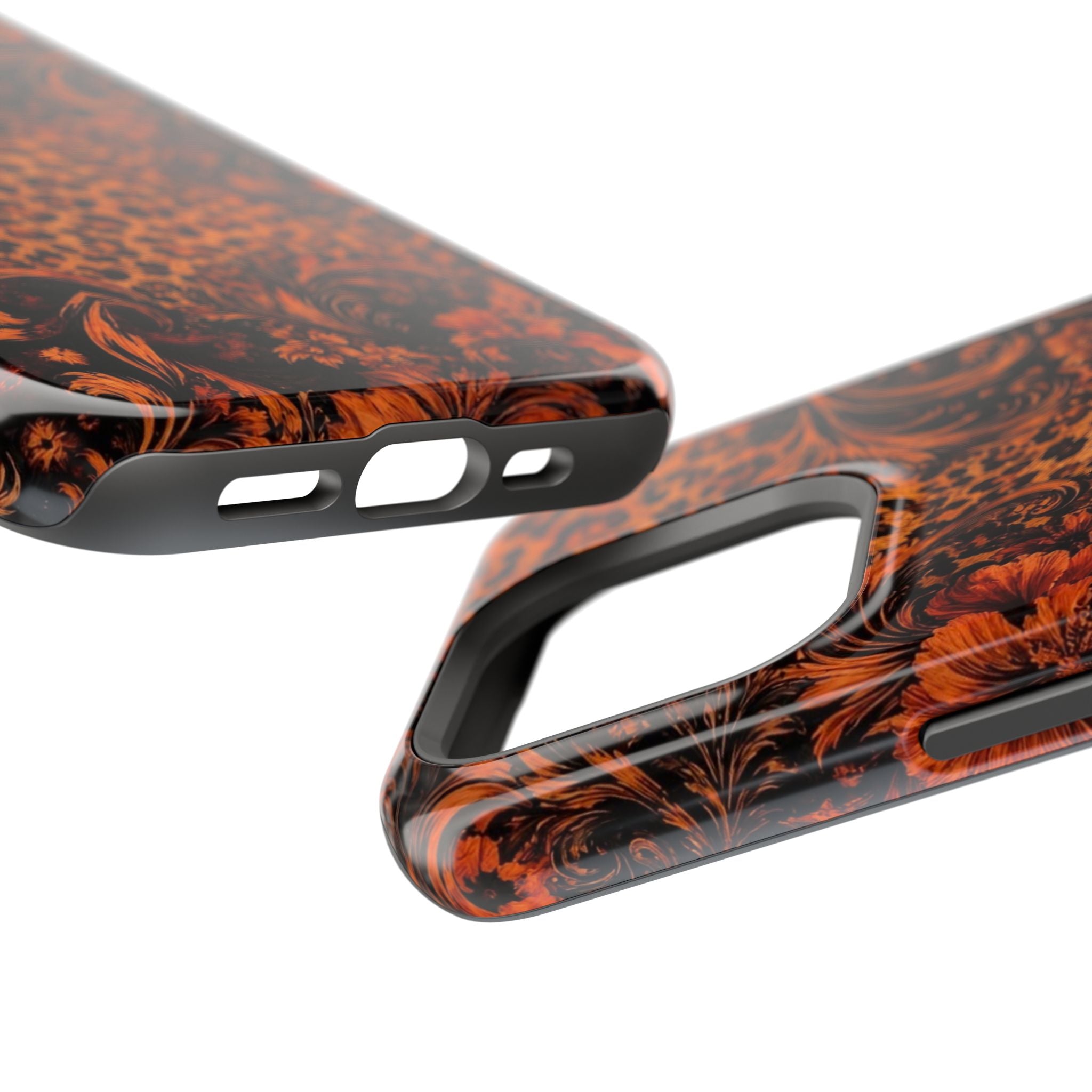 Leopard Baroque Magnetic Phone Case | MagSafe Compatible Shockproof Protective Cover
