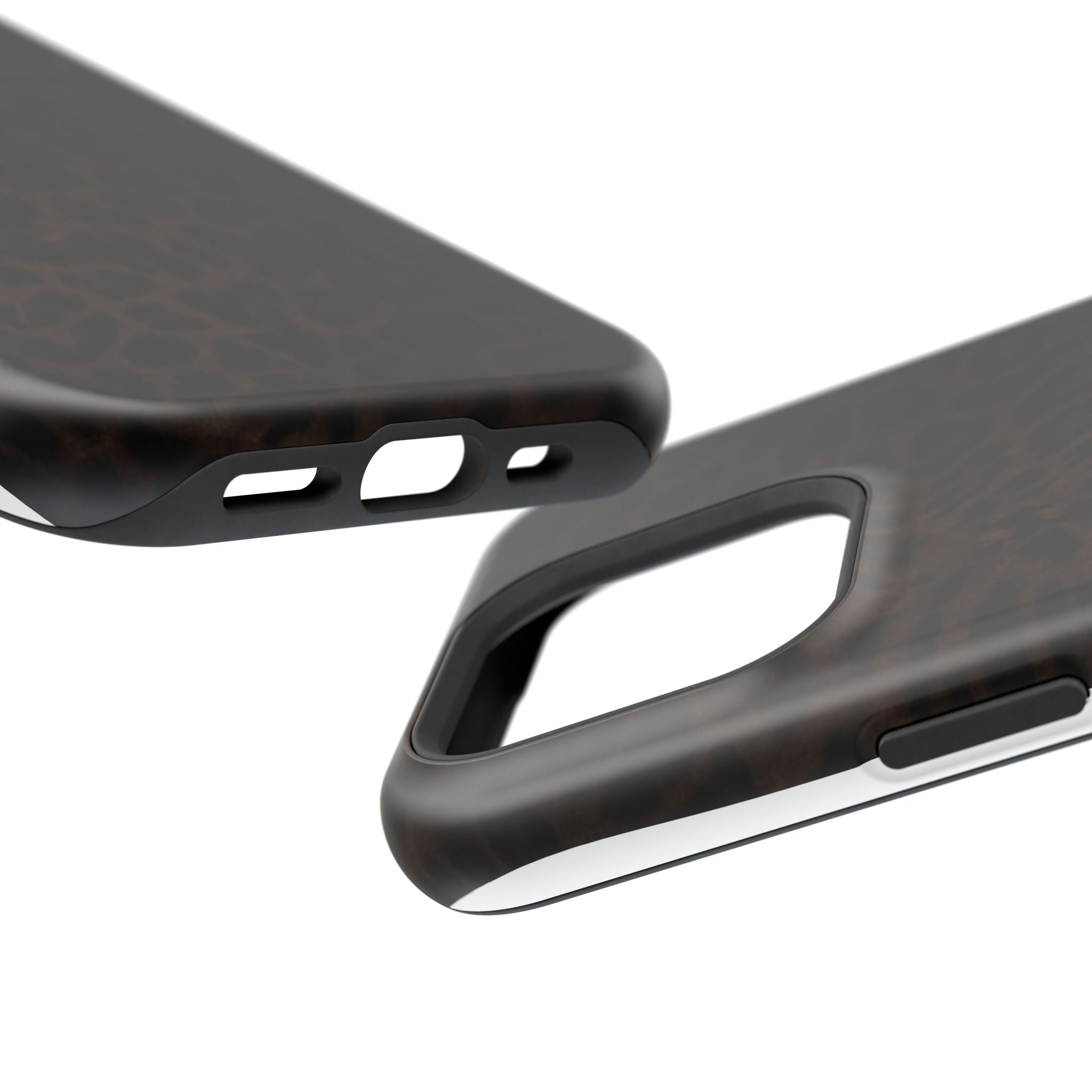 Leopard Print Magnetic Impact Phone Case — Shockproof Magnetic iPhone Cover