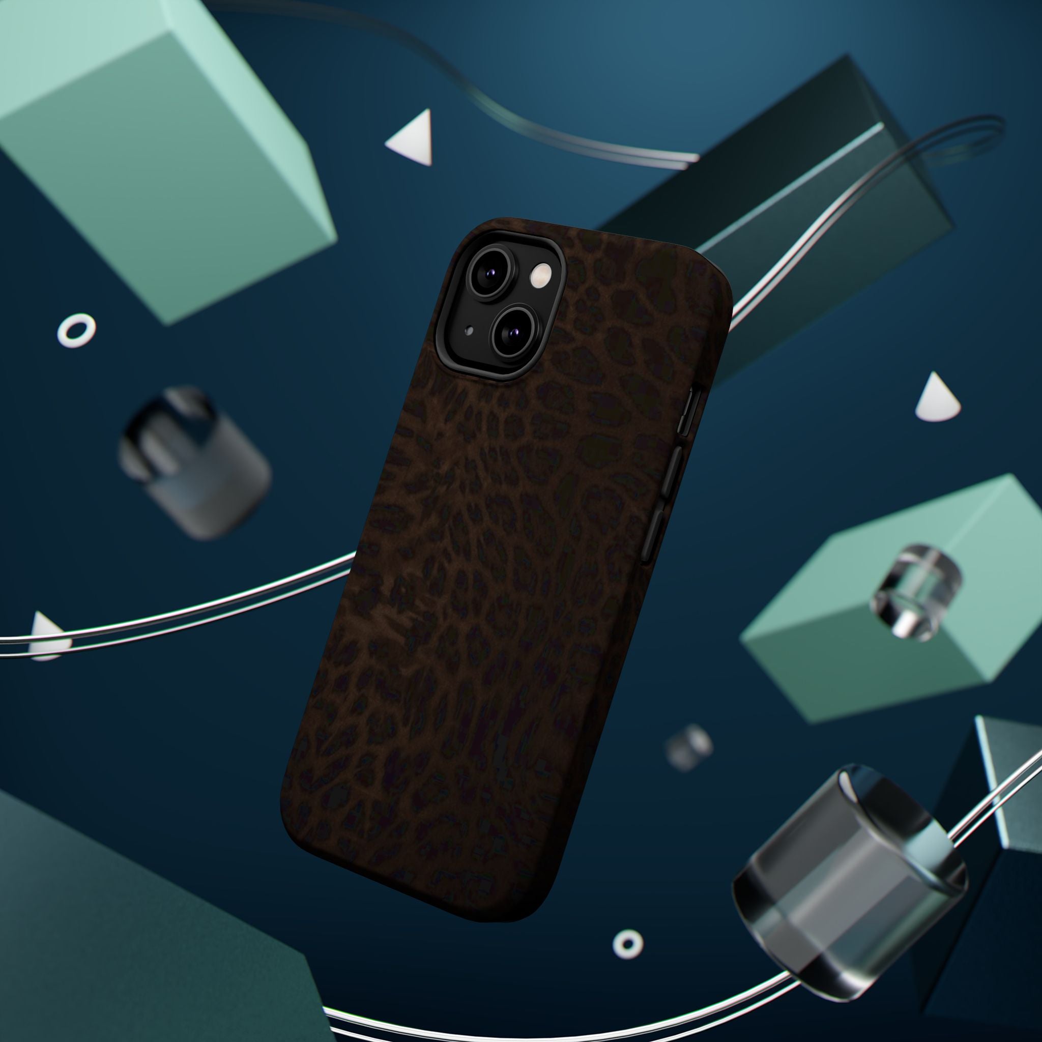 Leopard Print Magnetic Impact Phone Case — Shockproof Magnetic iPhone Cover