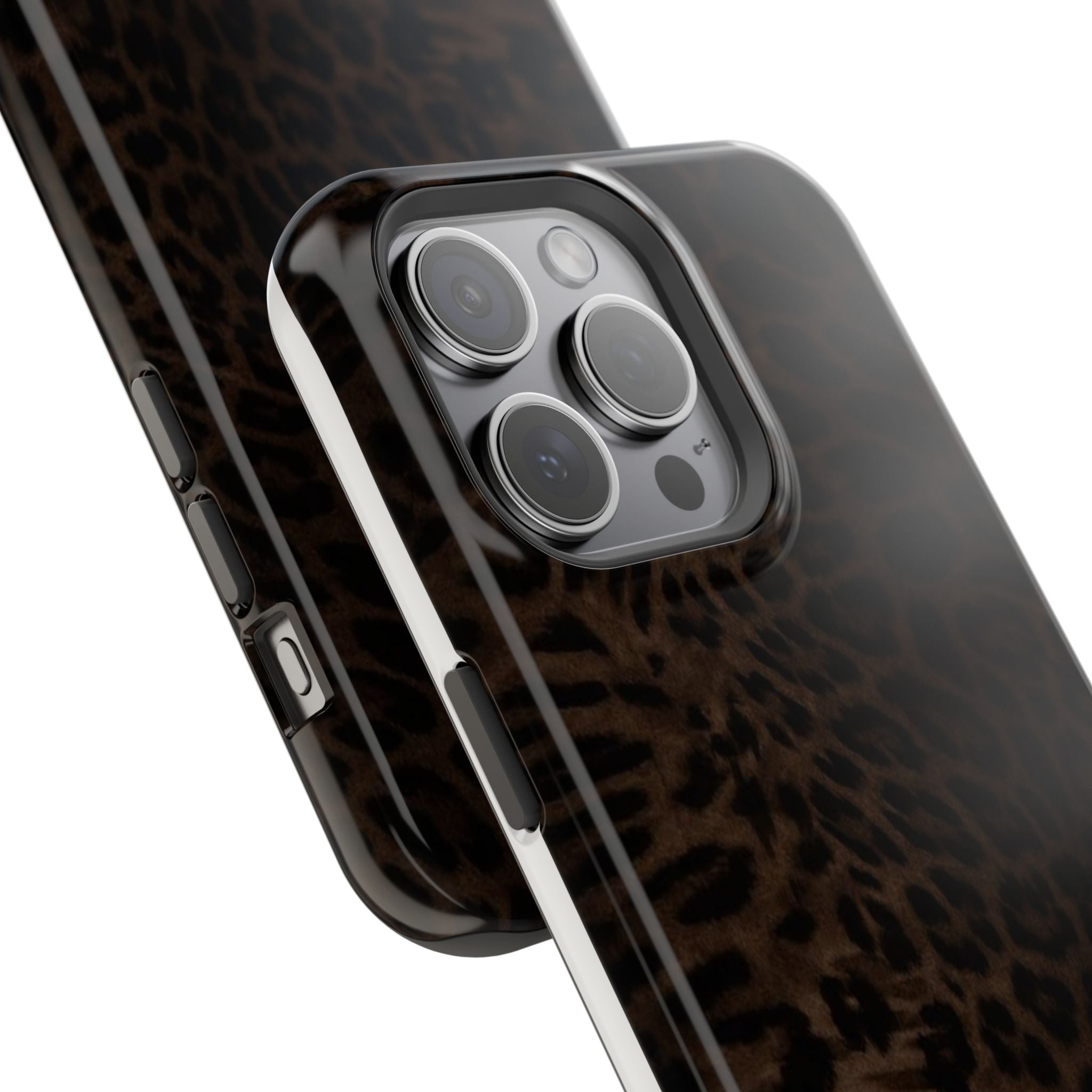 Leopard Print Magnetic Impact Phone Case — Shockproof Magnetic iPhone Cover