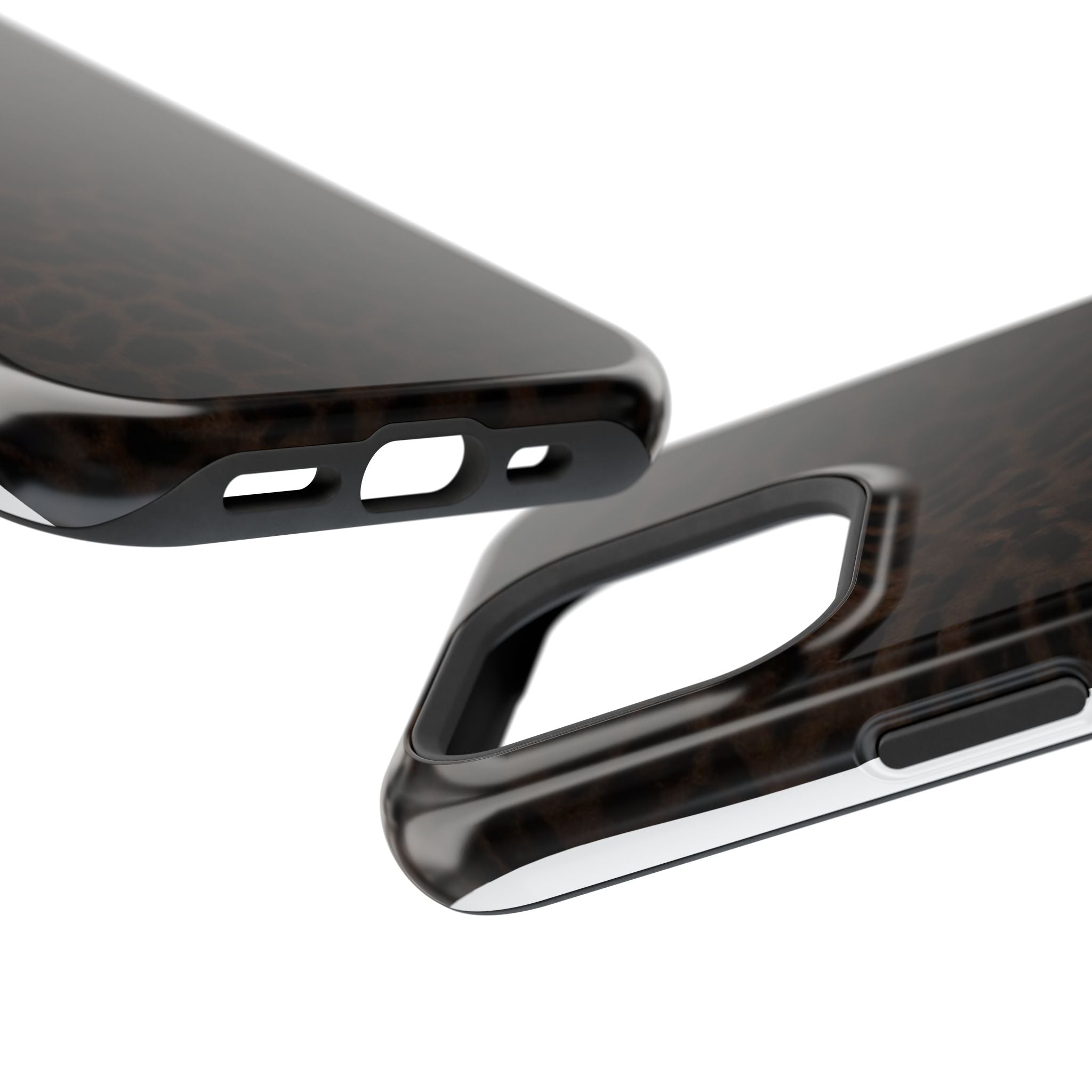 Leopard Print Magnetic Impact Phone Case — Shockproof Magnetic iPhone Cover