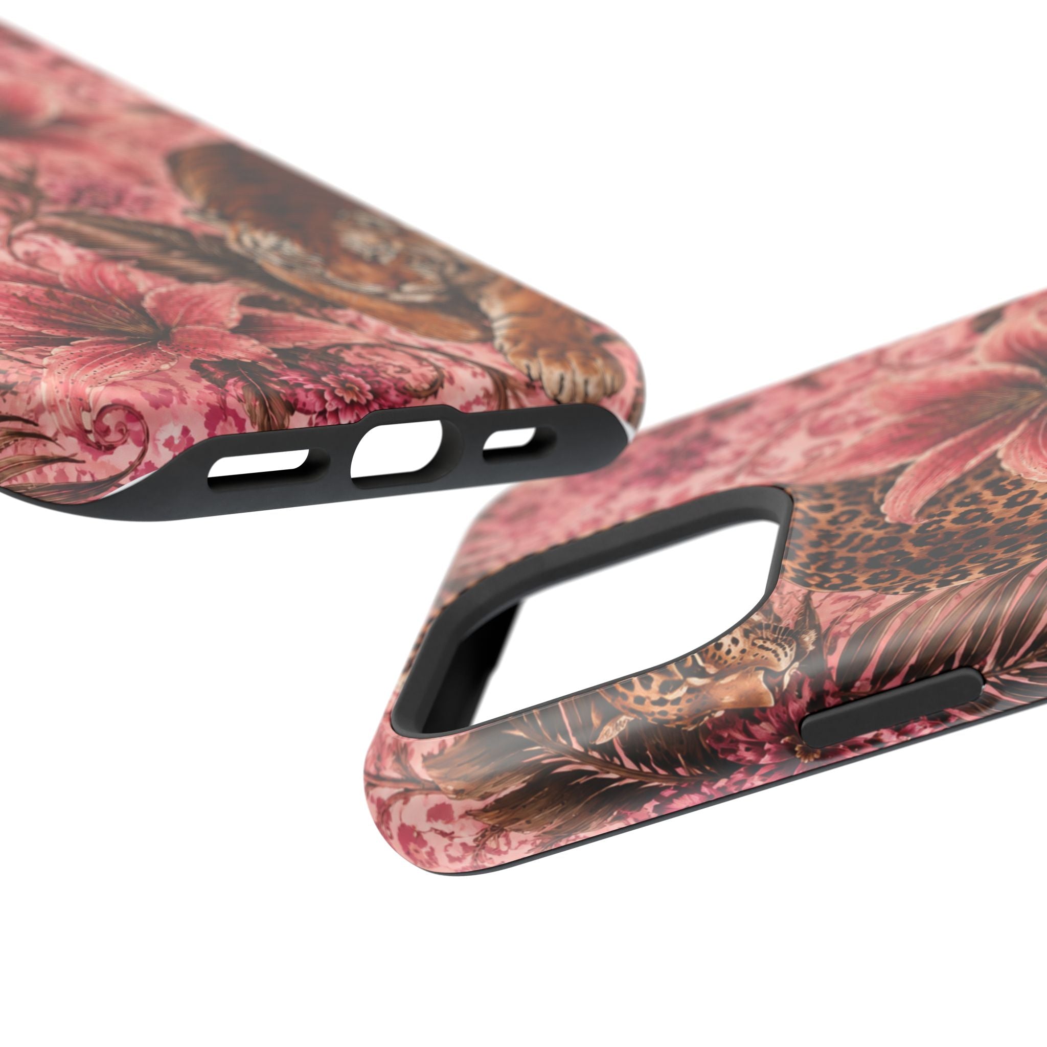 Floral Tiger Magnetic Phone Case — Impact-Resistant Stylish Protection