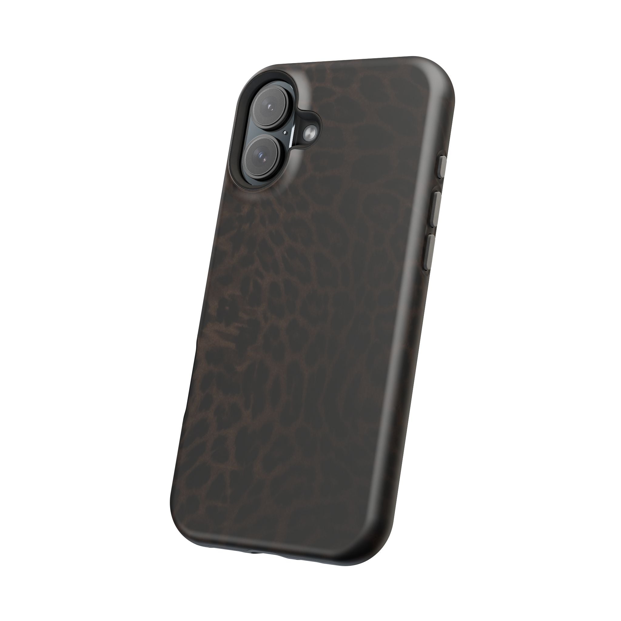 Brown Leopard Print MagSafe Phone Case | Shockproof Magnetic Protective Cover for iPhone