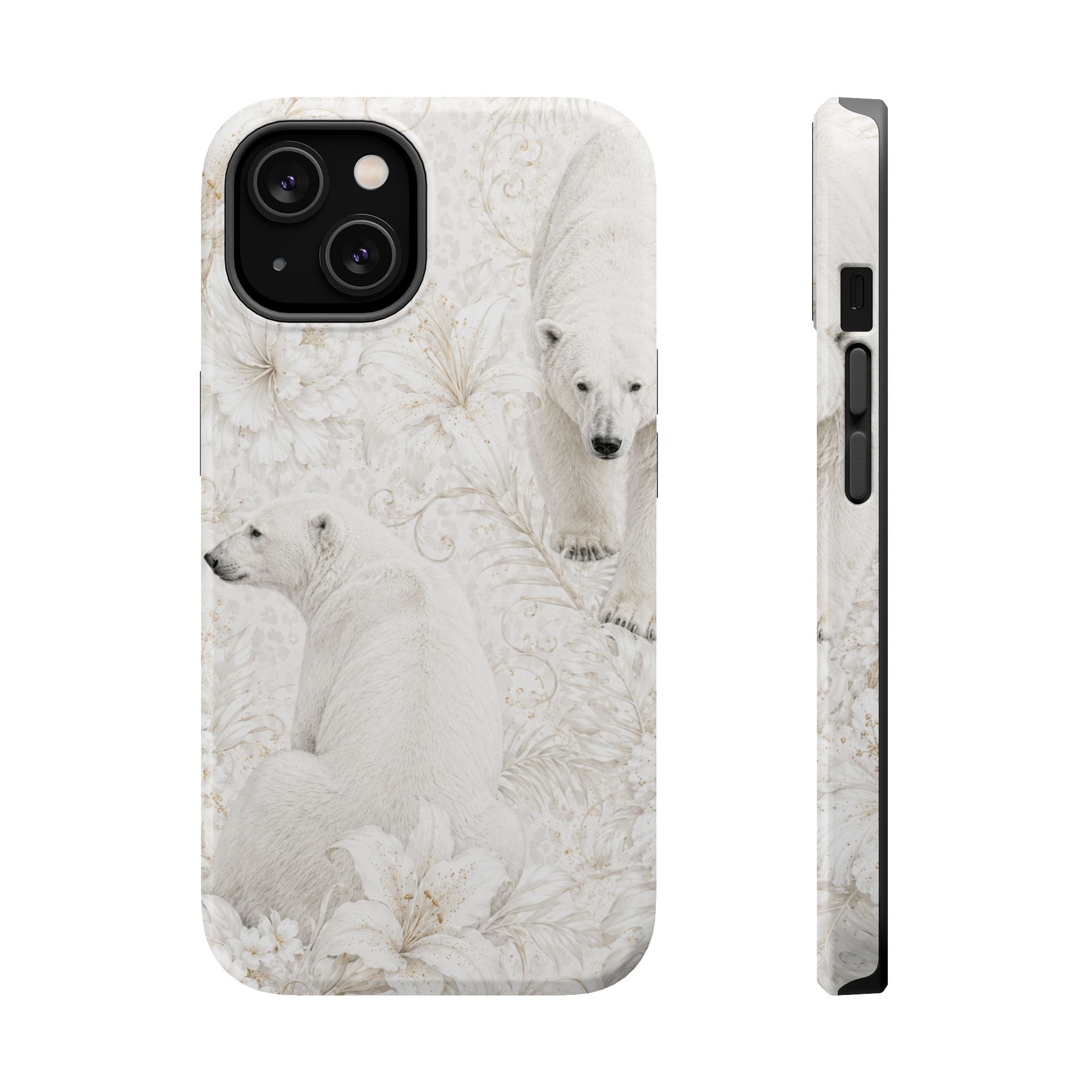 Polar Bear Pattern Magnetic Phone Case | MagSafe Compatible Shockproof Protective Cover