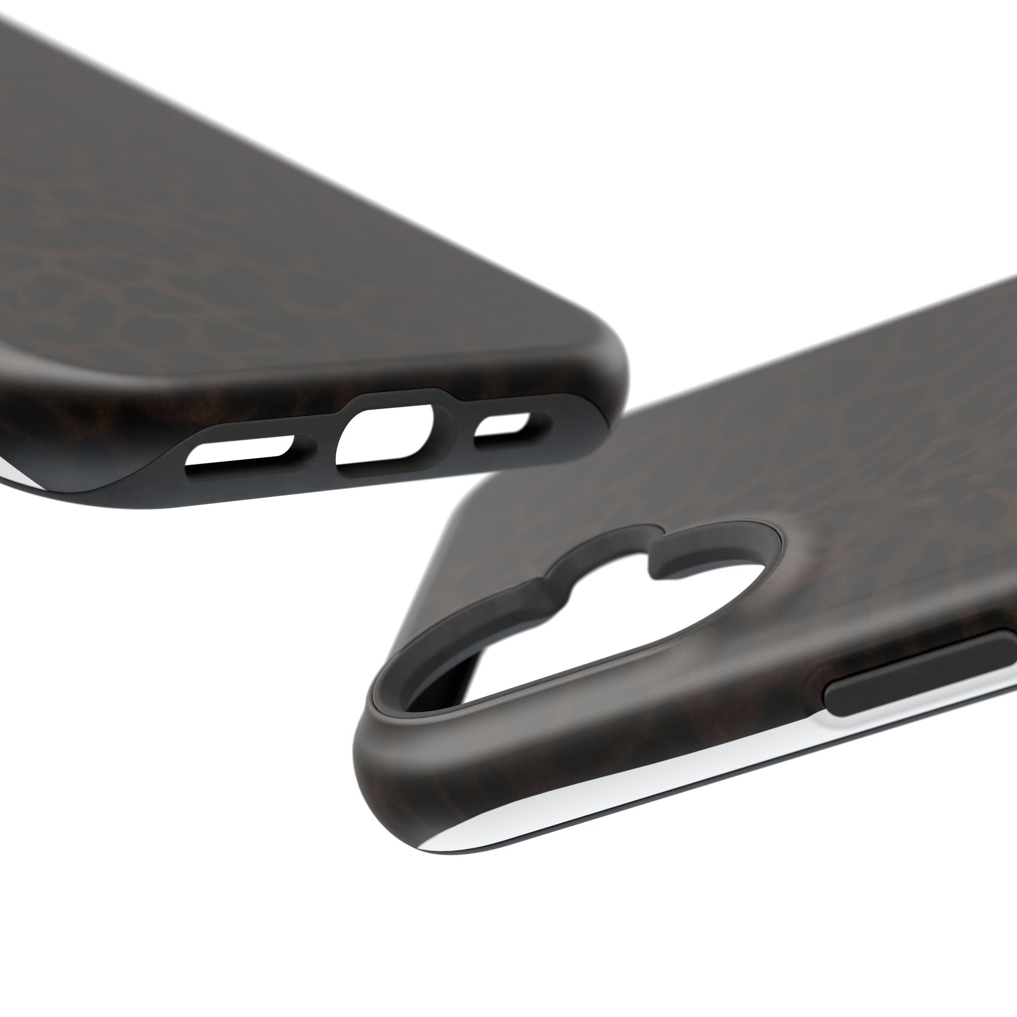 Leopard Print Magnetic Impact Phone Case — Shockproof Magnetic iPhone Cover
