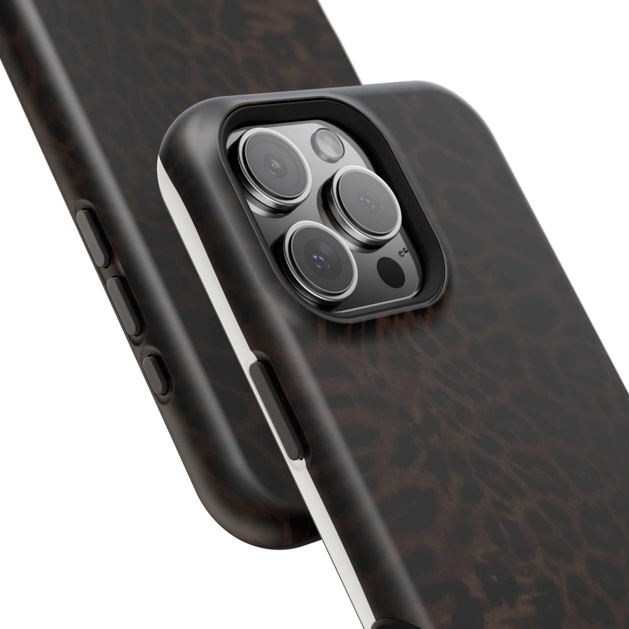 Leopard Print Magnetic Impact Phone Case — Shockproof Magnetic iPhone Cover