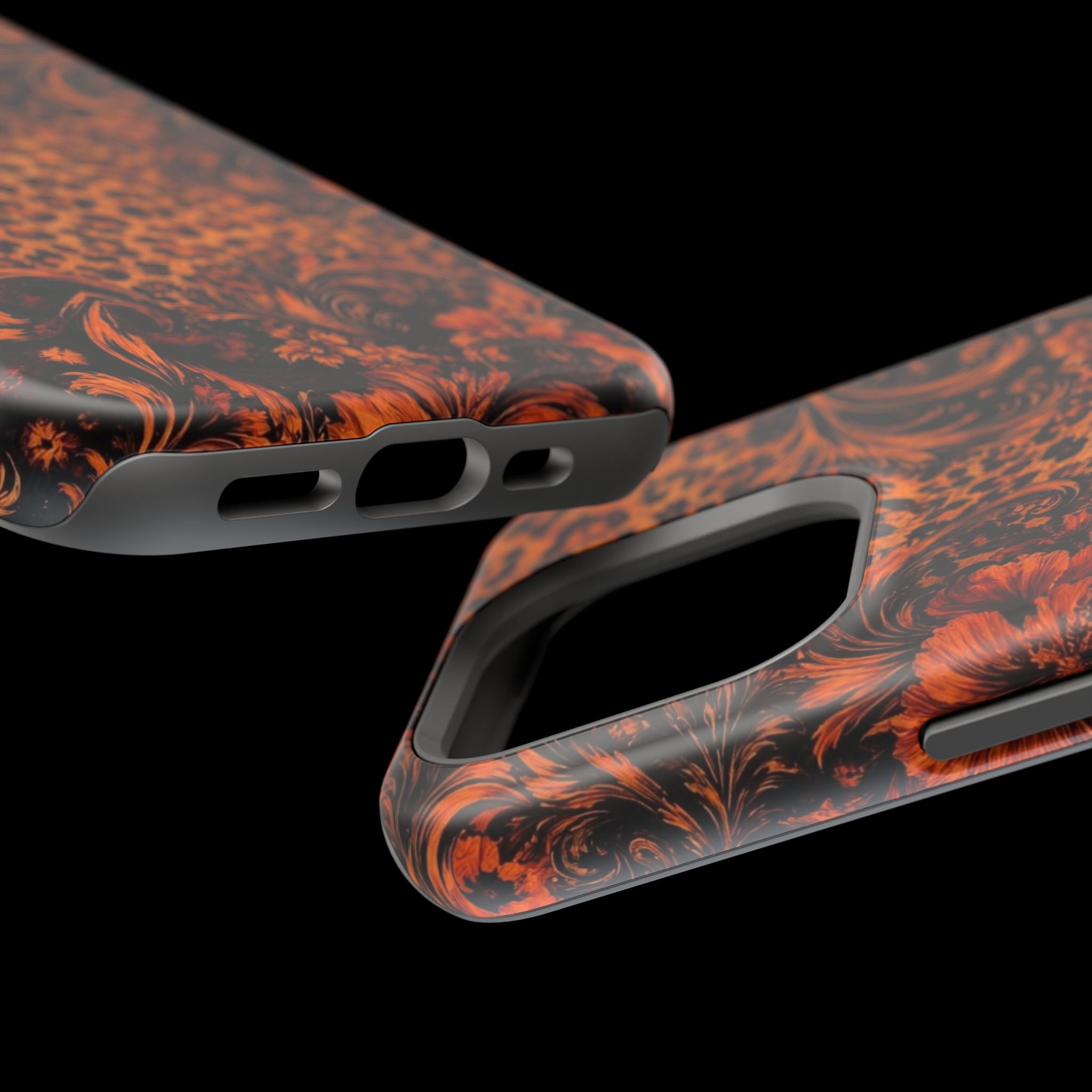 Leopard Baroque Magnetic Phone Case | MagSafe Compatible Shockproof Protective Cover