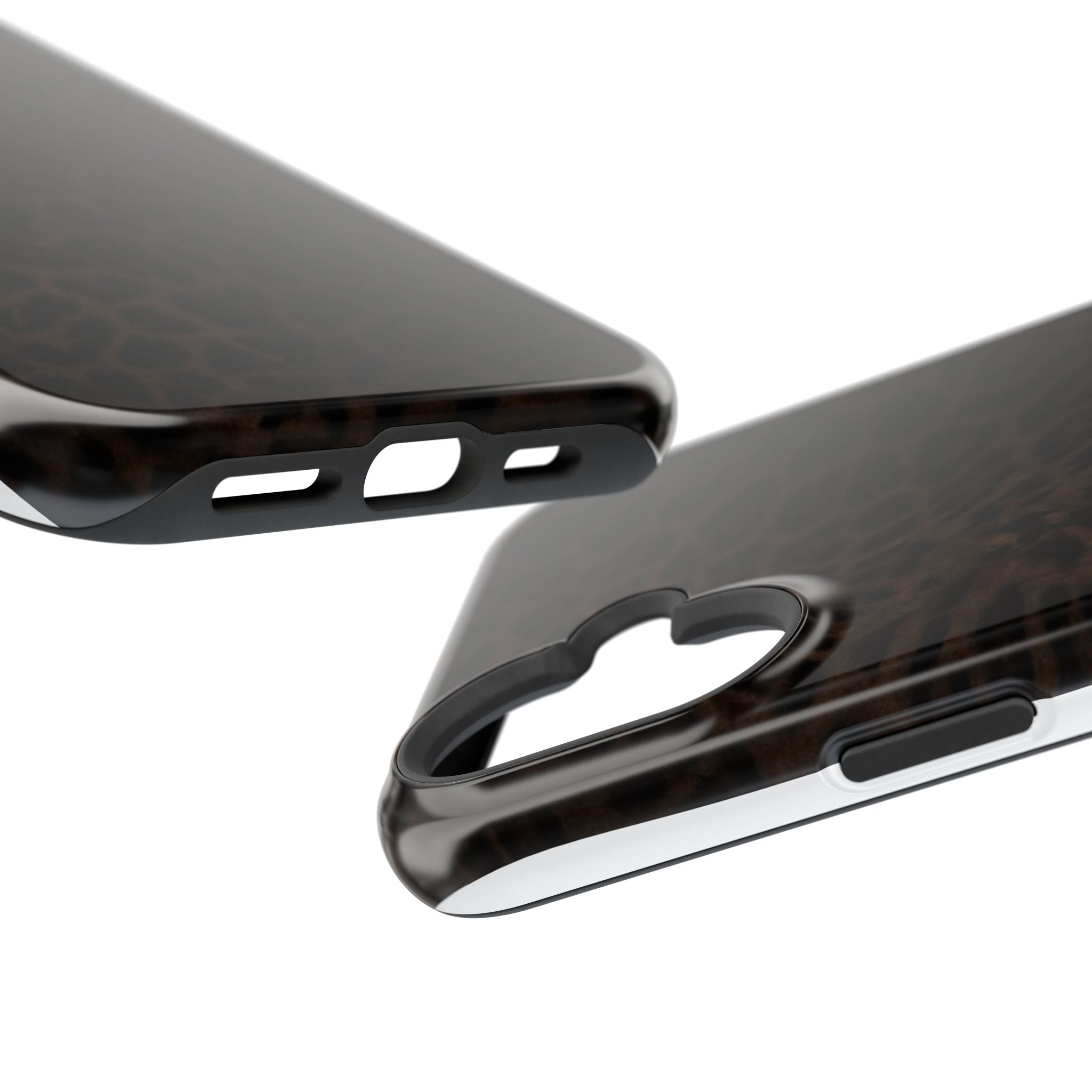 Leopard Print Magnetic Impact Phone Case — Shockproof Magnetic iPhone Cover