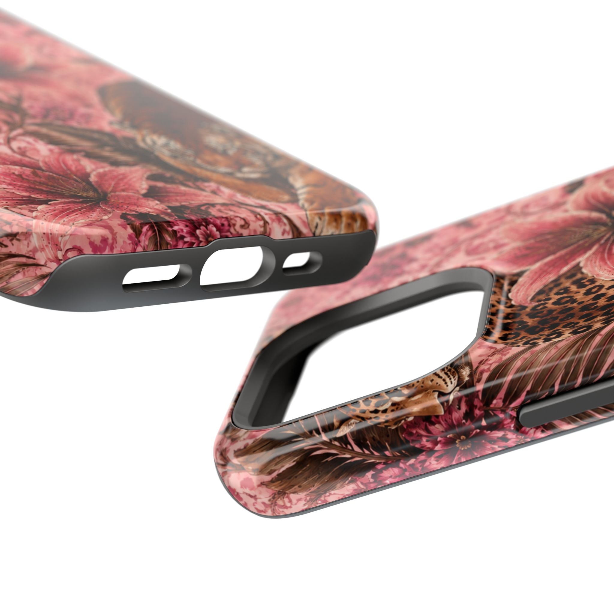 Floral Tiger Magnetic Phone Case — Impact-Resistant Stylish Protection