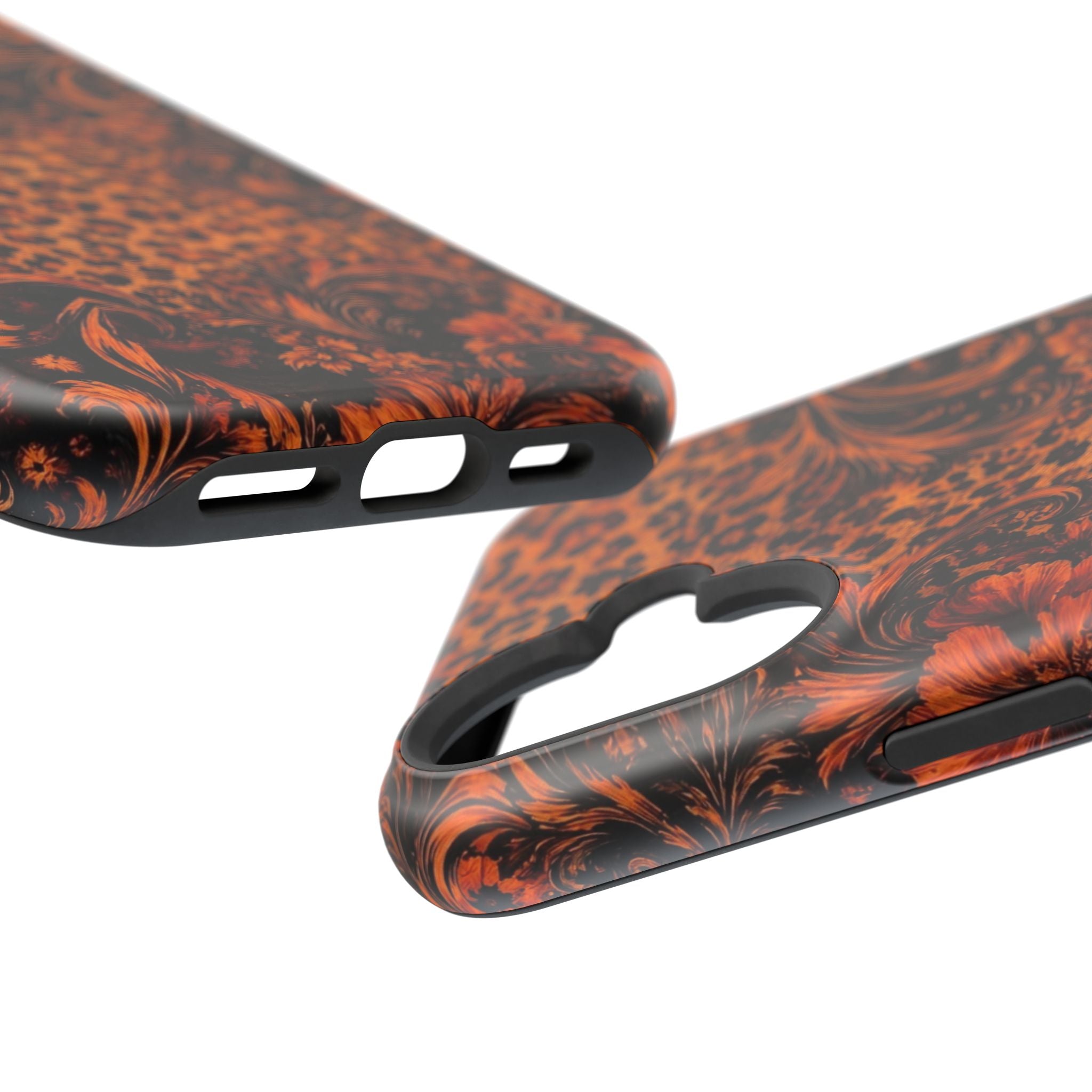 Leopard Baroque Magnetic Phone Case | MagSafe Compatible Shockproof Protective Cover
