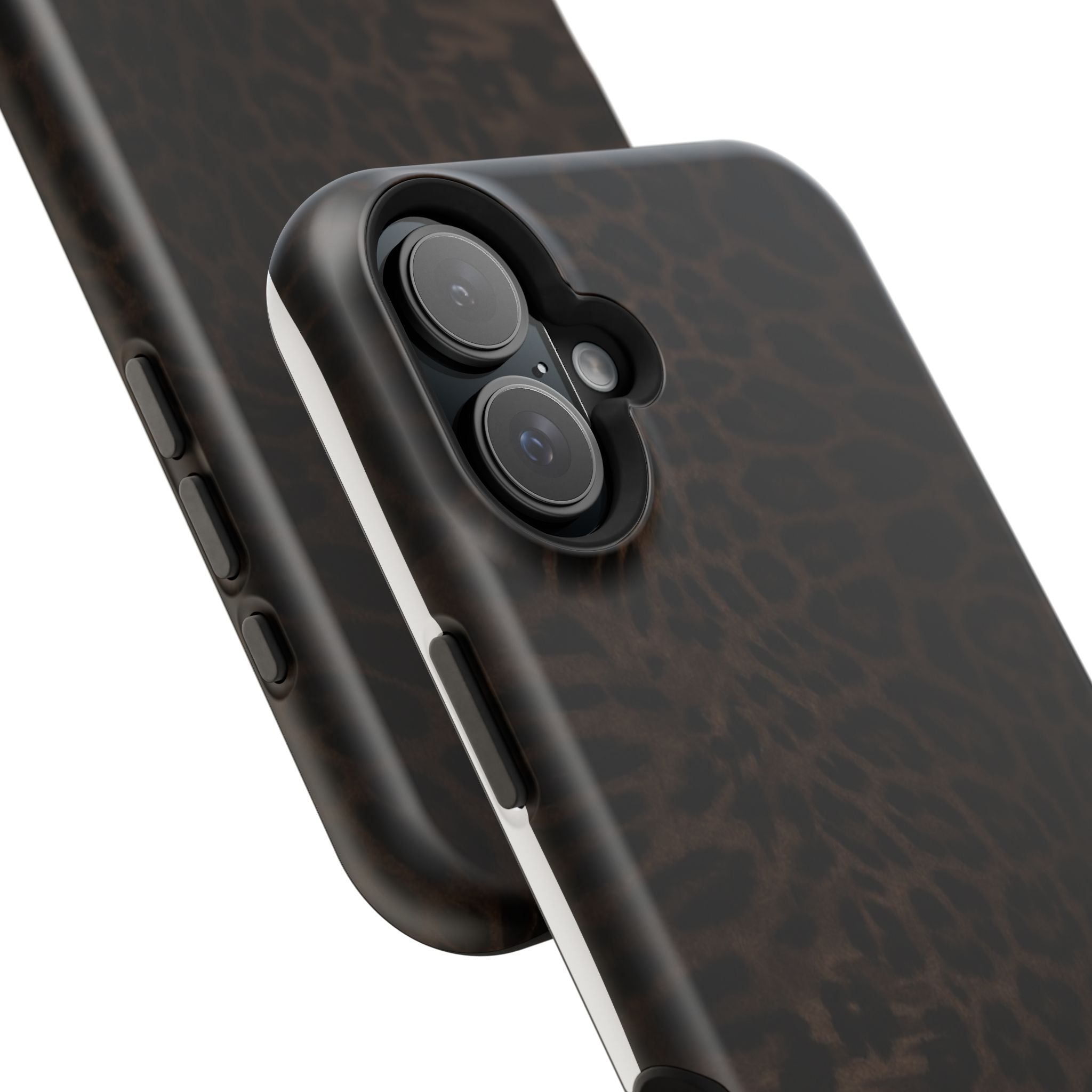 Leopard Print Magnetic Impact Phone Case — Shockproof Magnetic iPhone Cover