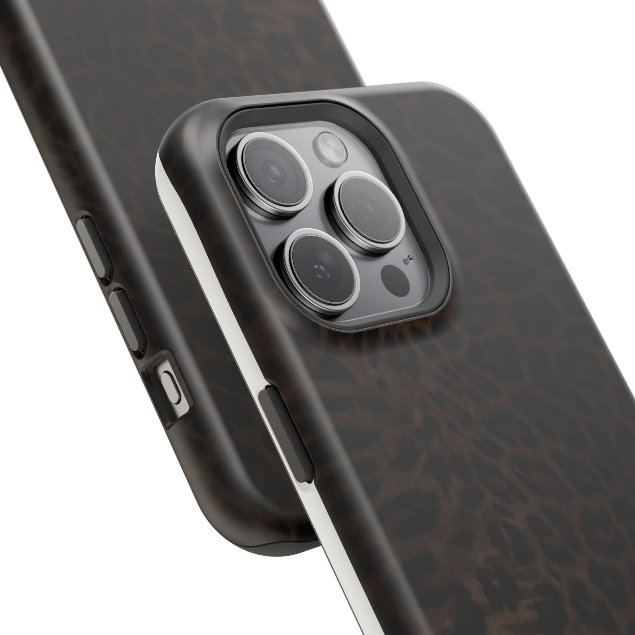 Leopard Print Magnetic Impact Phone Case — Shockproof Magnetic iPhone Cover