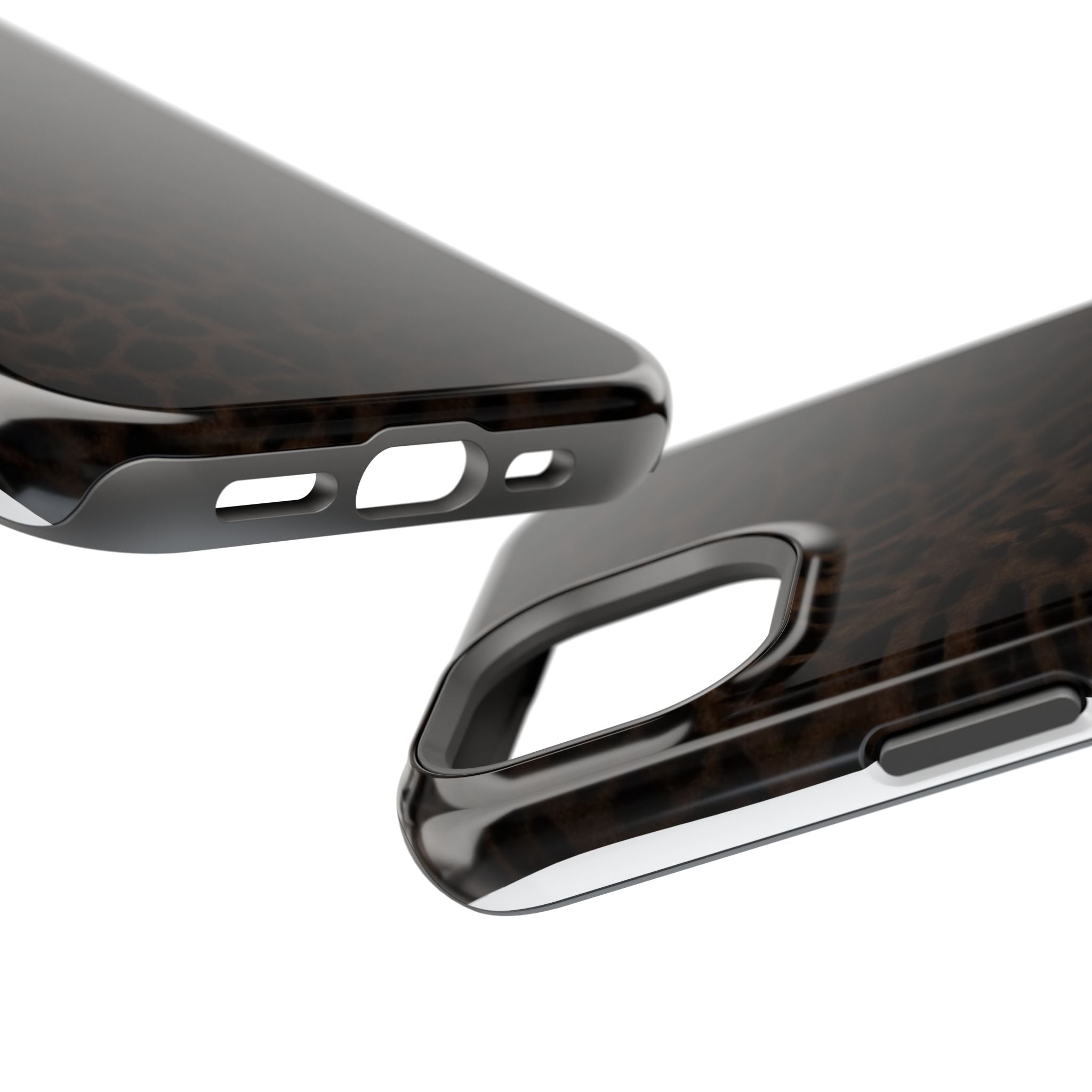 Leopard Print Magnetic Impact Phone Case — Shockproof Magnetic iPhone Cover