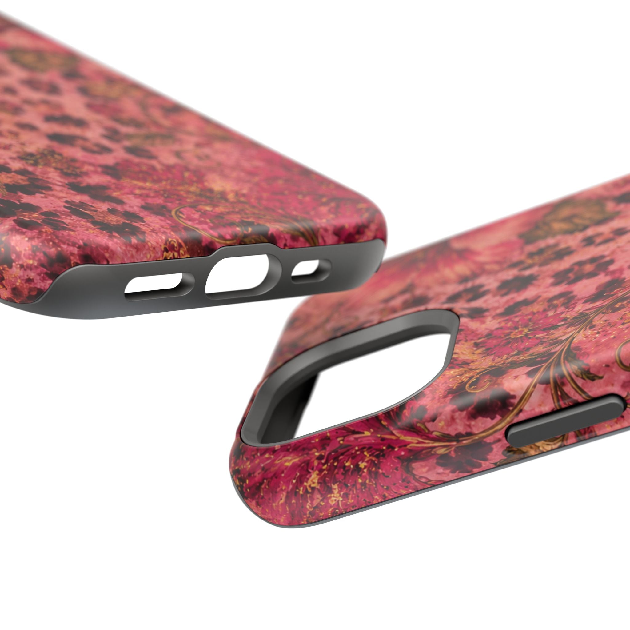 Floral Vintage Rose Magnetic Impact-Resistant Phone Case