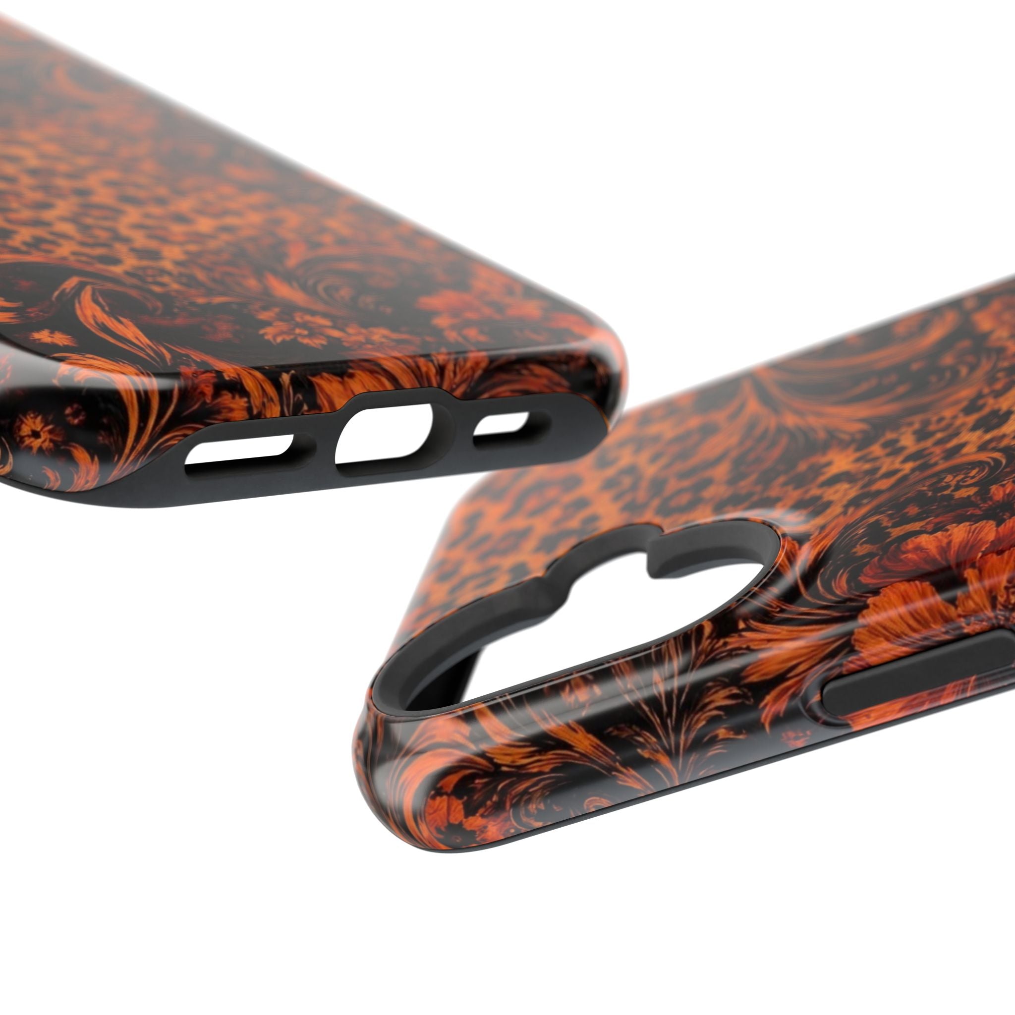 Leopard Baroque Magnetic Phone Case | MagSafe Compatible Shockproof Protective Cover