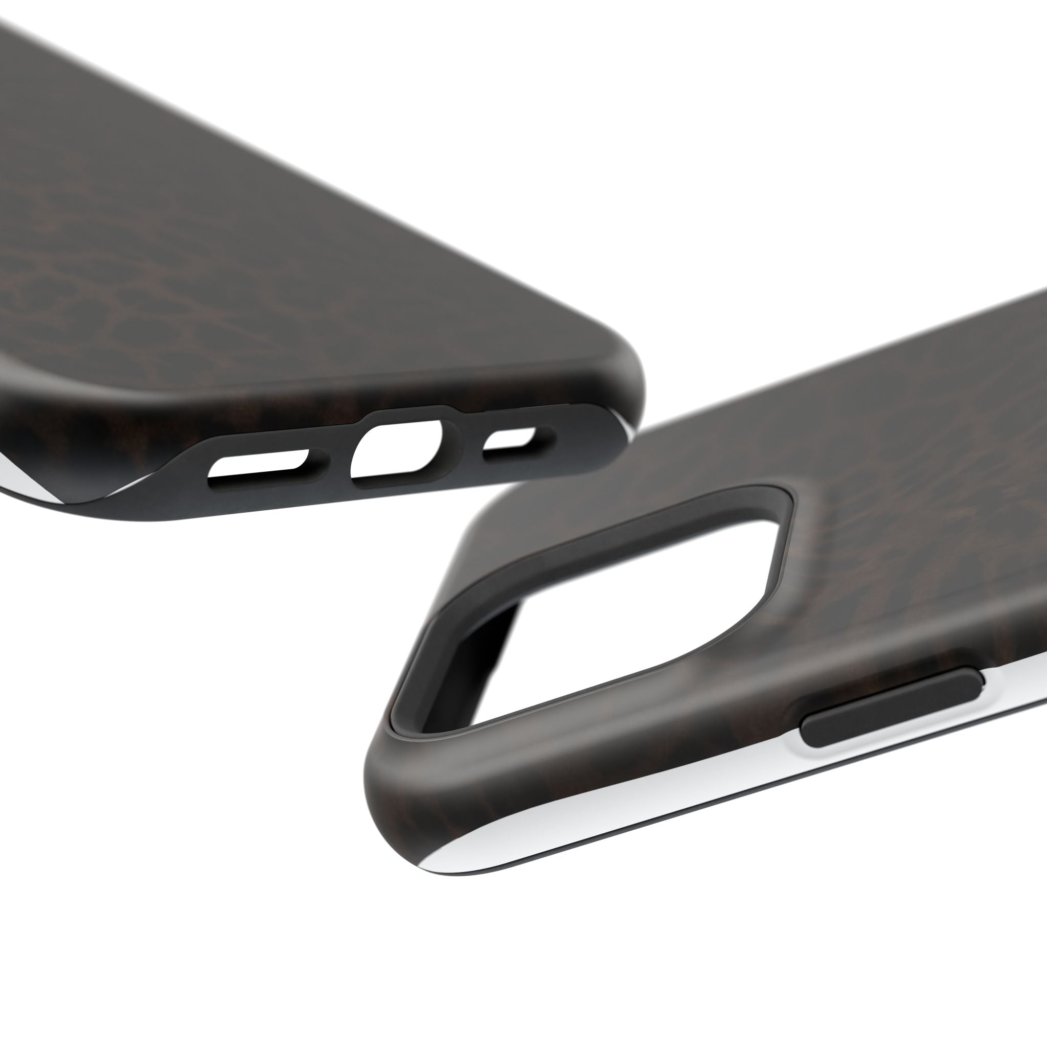 Leopard Print Magnetic Impact Phone Case — Shockproof Magnetic iPhone Cover