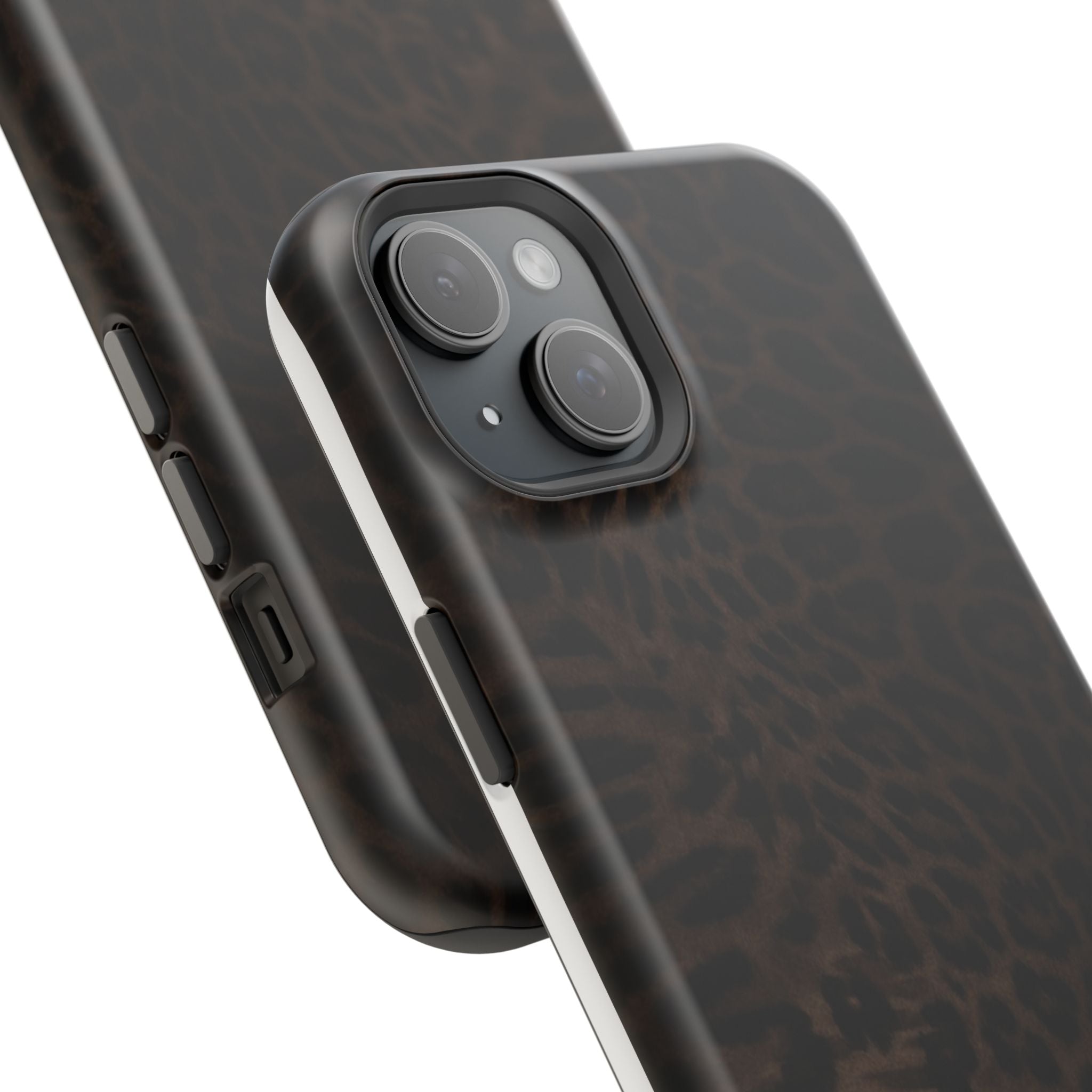 Leopard Print Magnetic Impact Phone Case — Shockproof Magnetic iPhone Cover