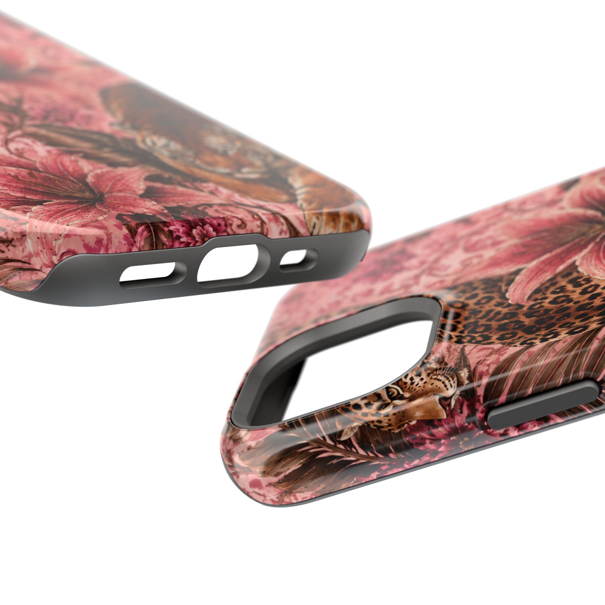 Floral Tiger Magnetic Phone Case — Impact-Resistant Stylish Protection