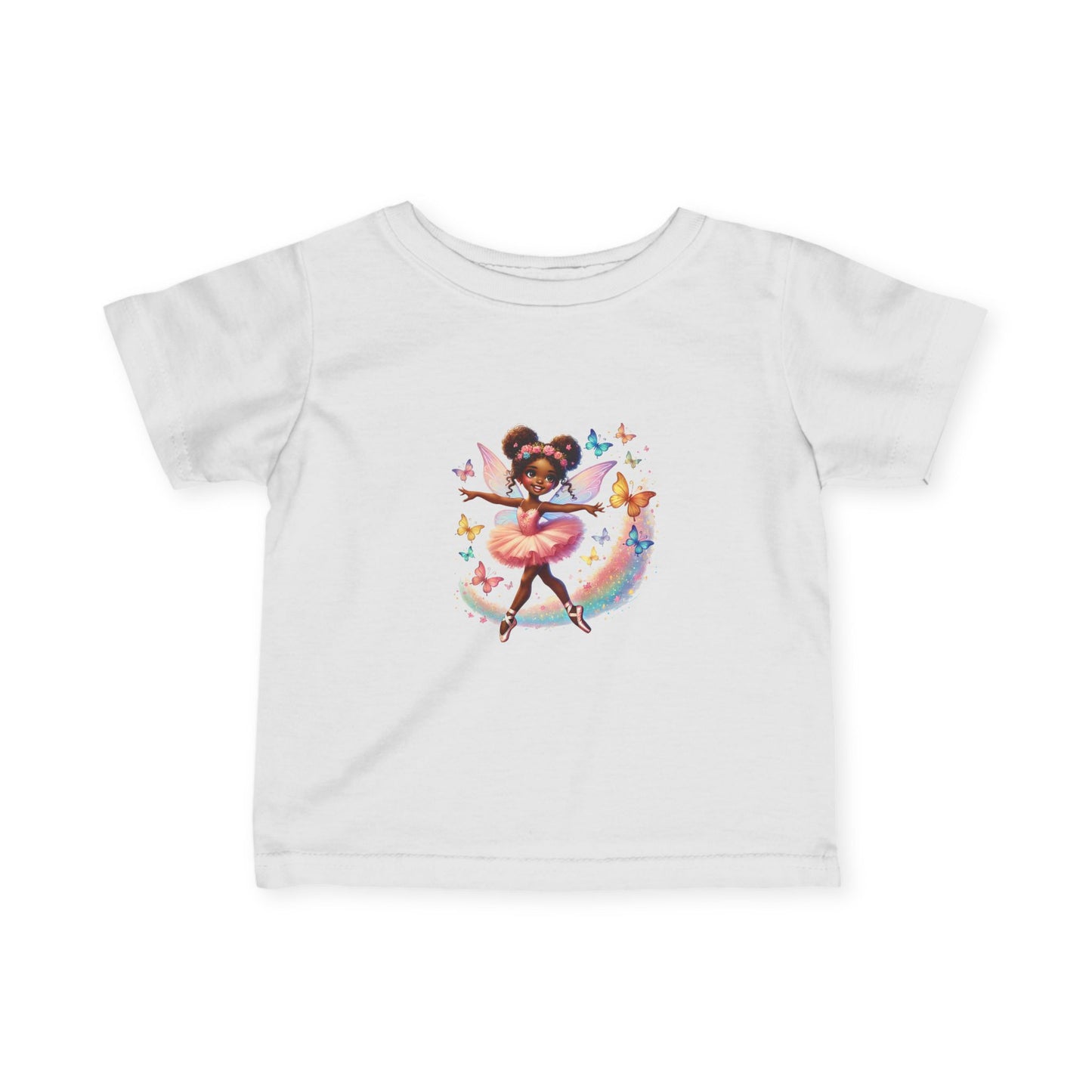 Butterfly Ballerina Infant Tee | Whimsical Baby Graphic Shirt