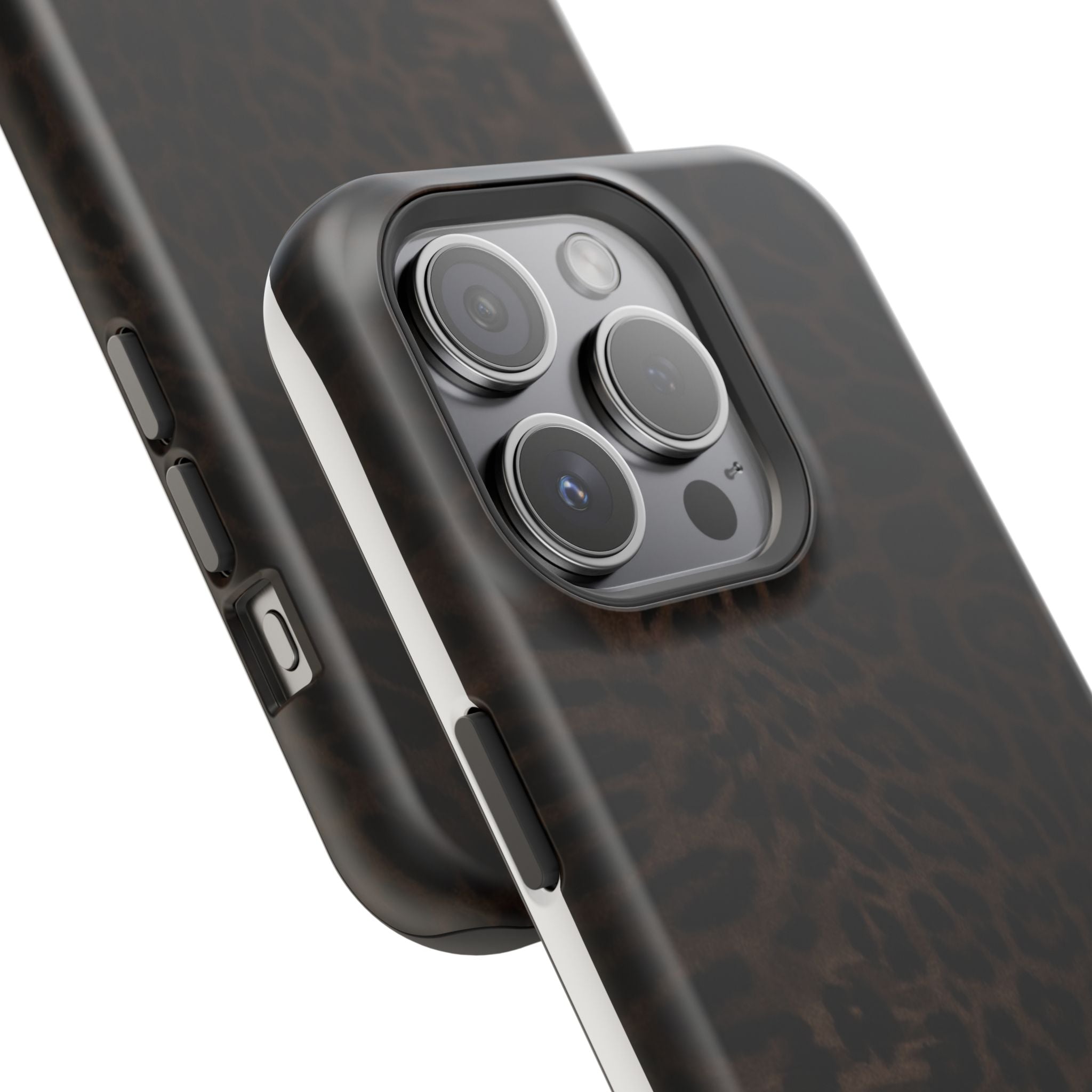 Leopard Print Magnetic Impact Phone Case — Shockproof Magnetic iPhone Cover