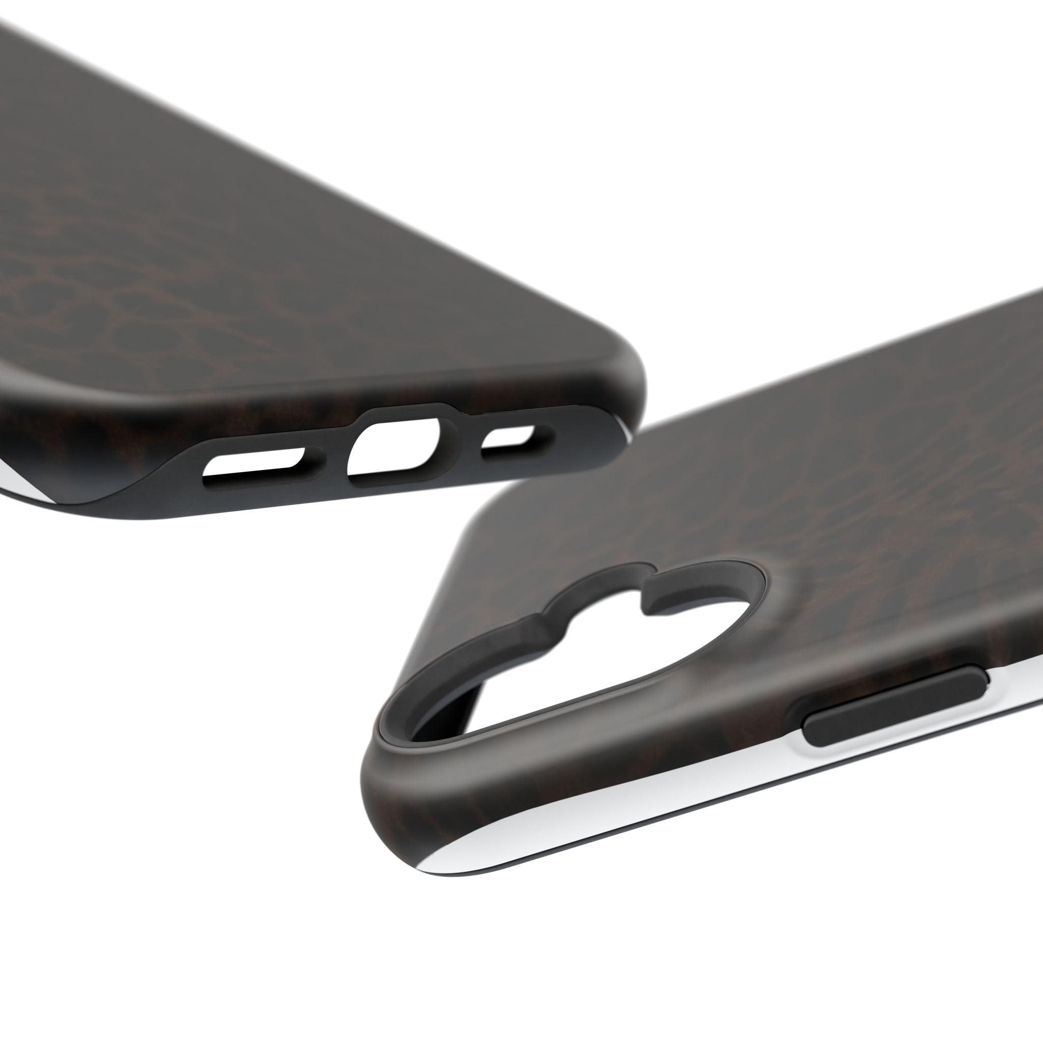 Leopard Print Magnetic Impact Phone Case — Shockproof Magnetic iPhone Cover