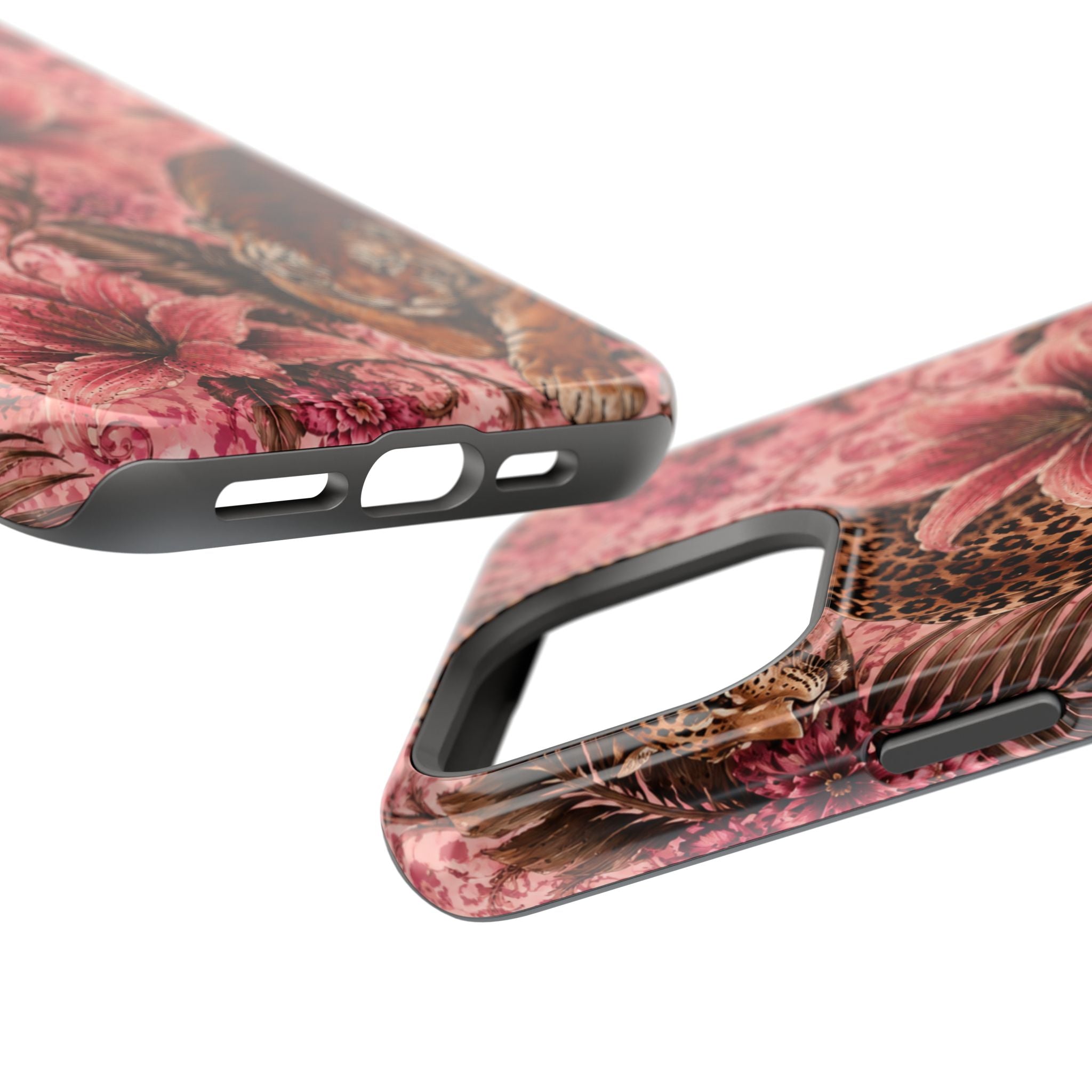 Floral Tiger Magnetic Phone Case — Impact-Resistant Stylish Protection