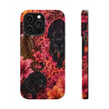 Black Panther & Leopard Floral Magnetic Impact-Resistant Phone Case | MagSafe Compatible iPhone & Samsung Cover