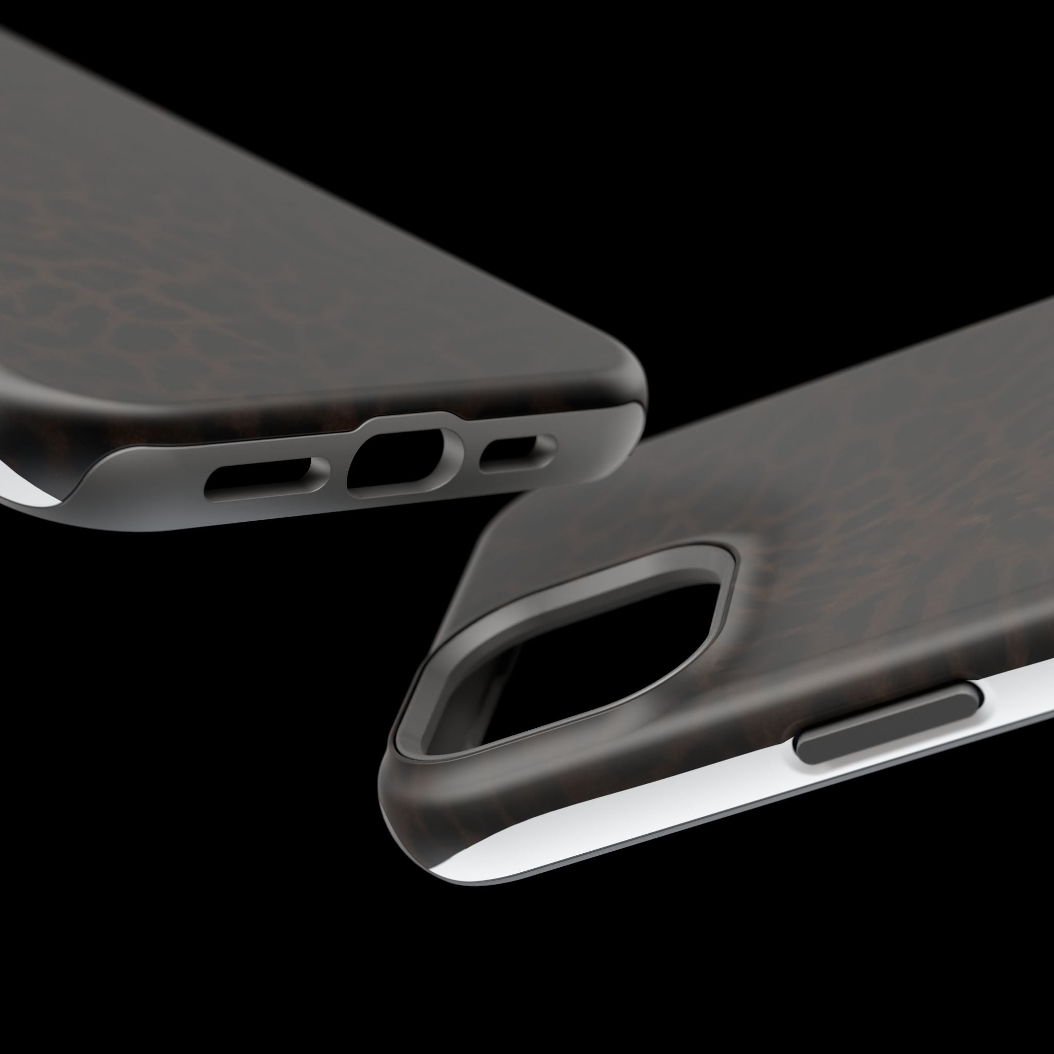 Leopard Print Magnetic Impact Phone Case — Shockproof Magnetic iPhone Cover
