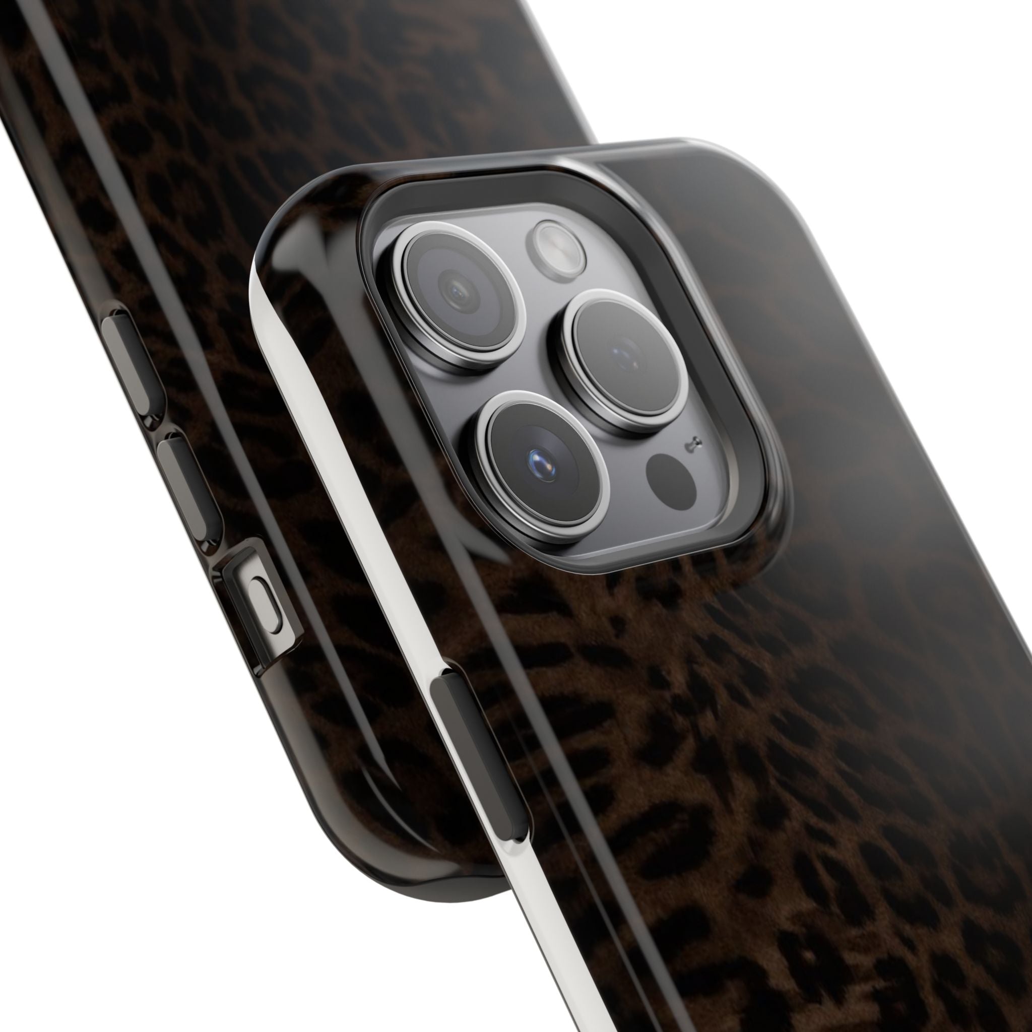Leopard Print Magnetic Impact Phone Case — Shockproof Magnetic iPhone Cover
