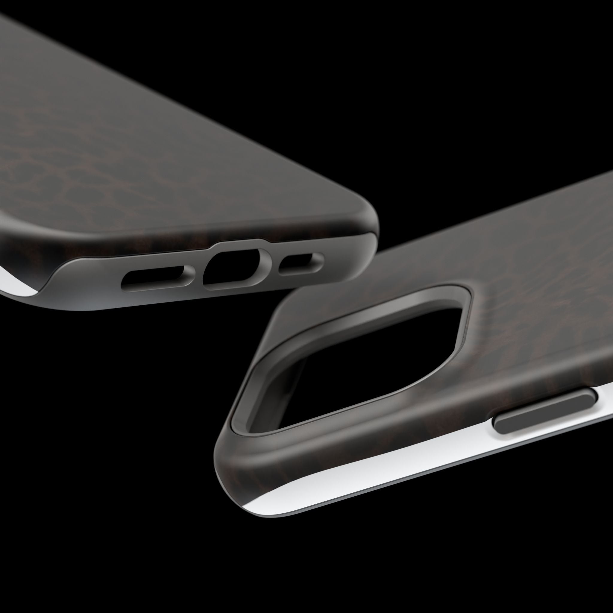 Leopard Print Magnetic Impact Phone Case — Shockproof Magnetic iPhone Cover