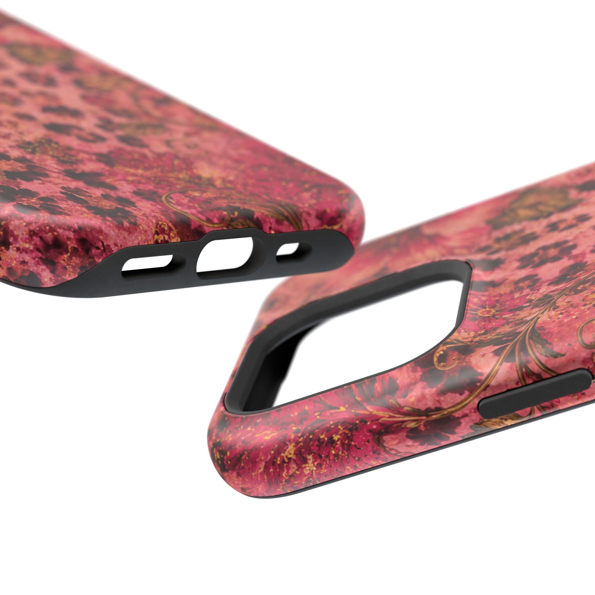 Floral Vintage Rose Magnetic Impact-Resistant Phone Case
