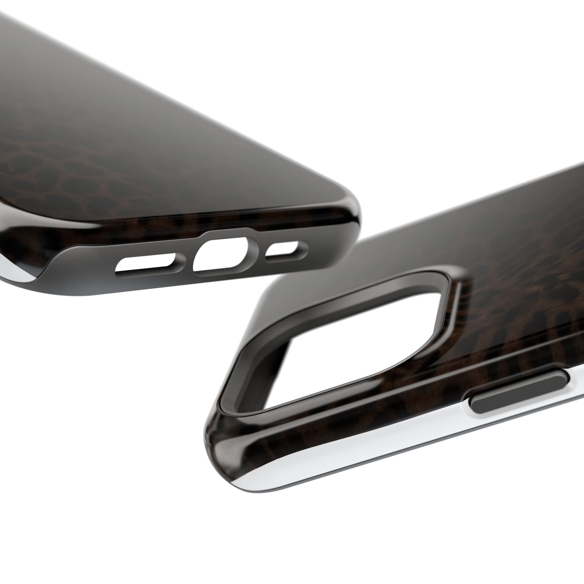 Leopard Print Magnetic Impact Phone Case — Shockproof Magnetic iPhone Cover