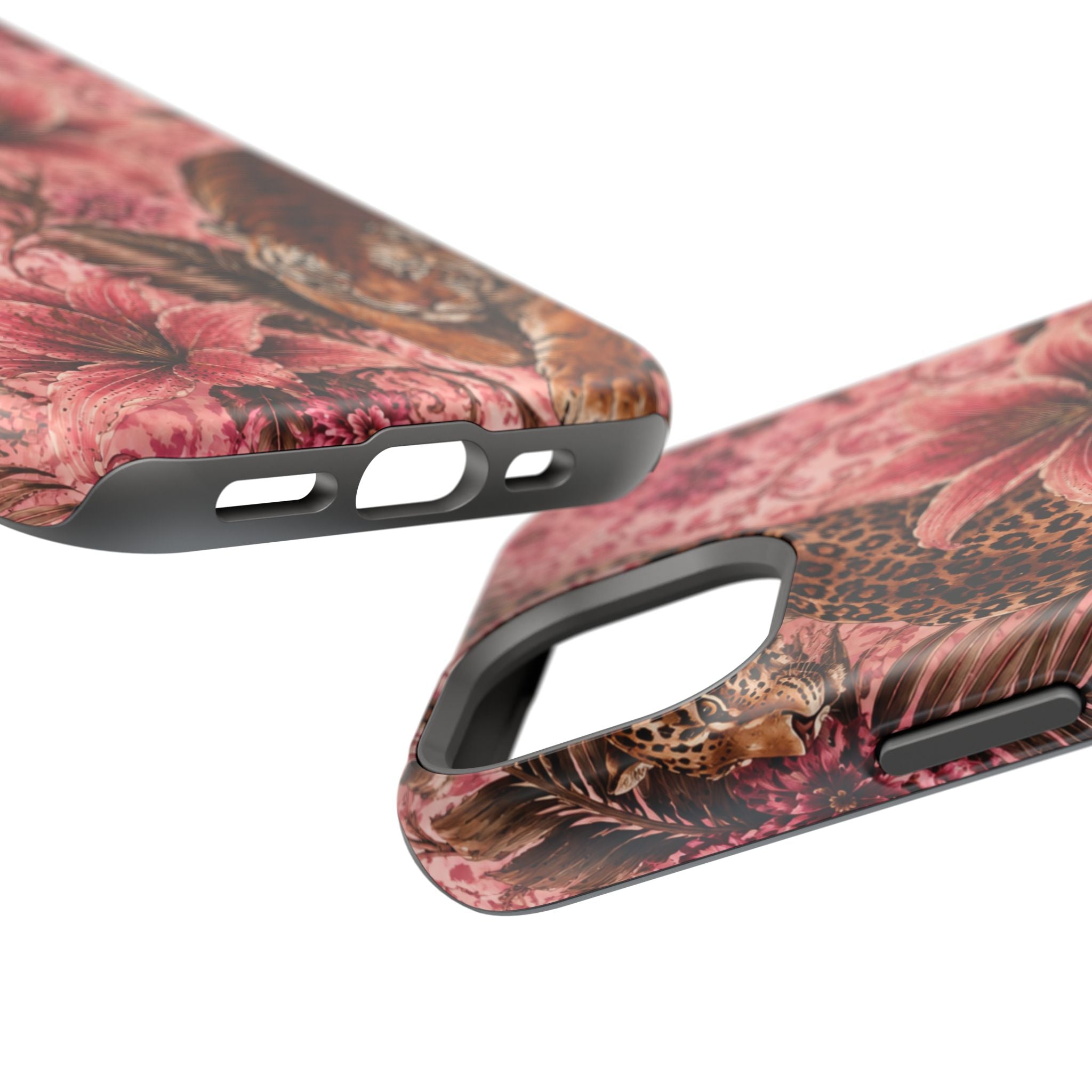 Floral Tiger Magnetic Phone Case — Impact-Resistant Stylish Protection