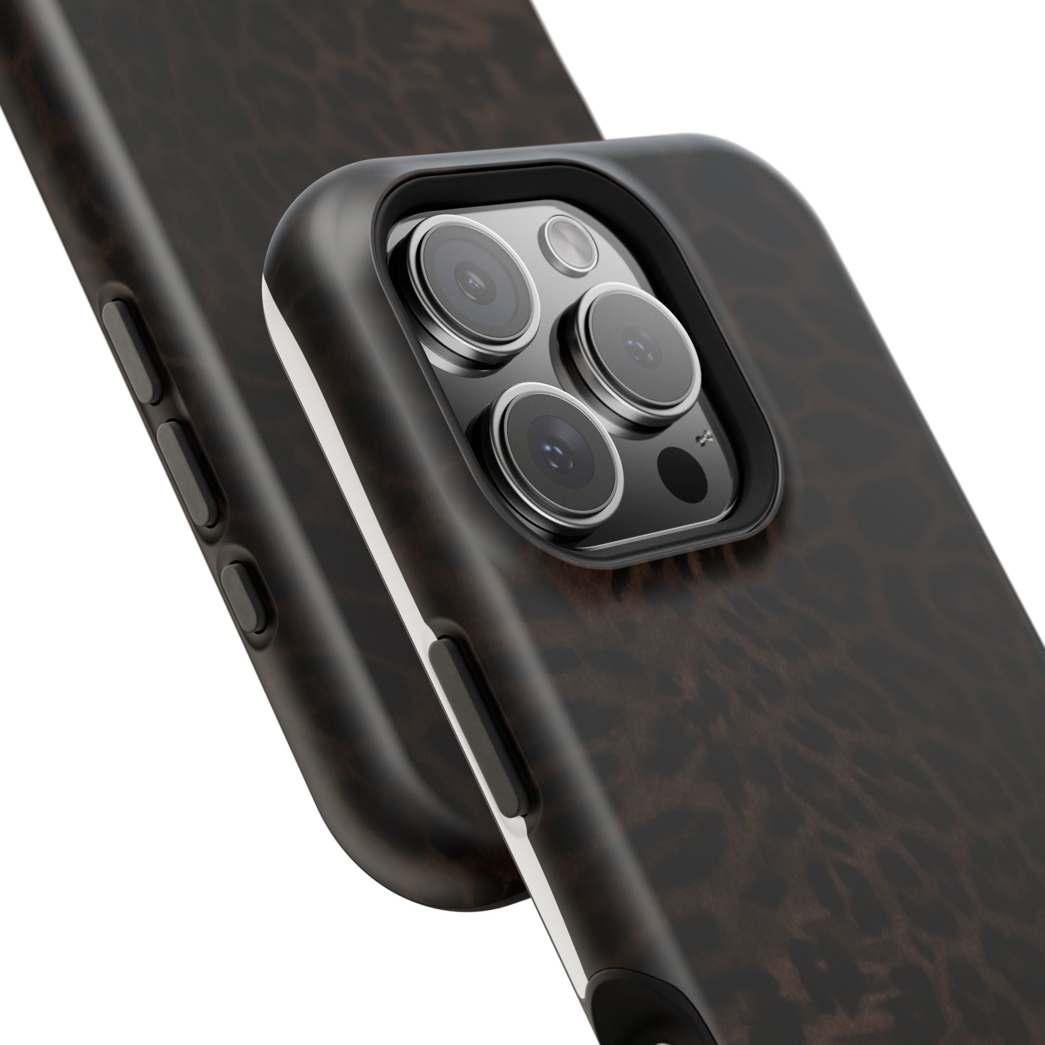 Leopard Print Magnetic Impact Phone Case — Shockproof Magnetic iPhone Cover