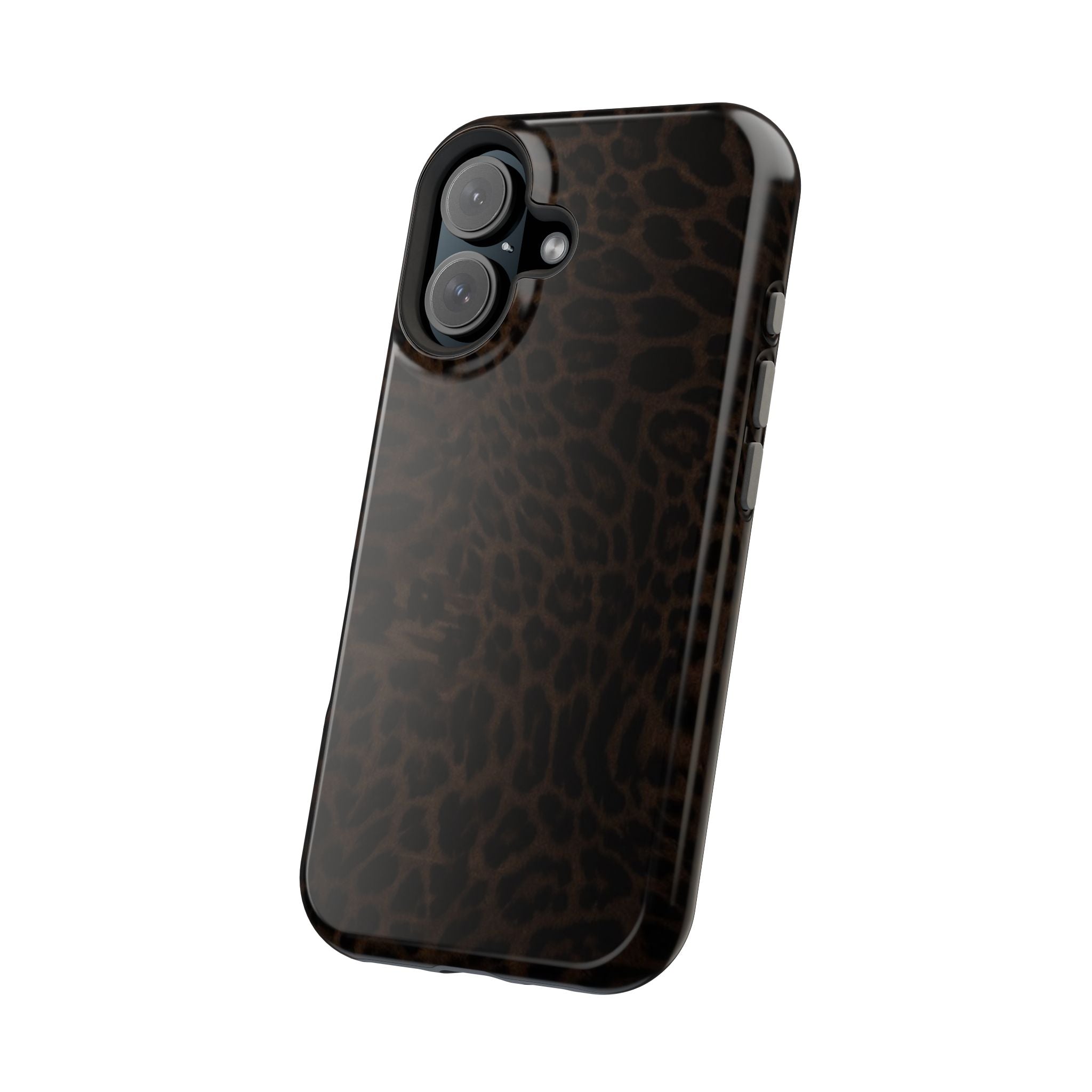 Leopard Print Magnetic Impact Phone Case — Shockproof Magnetic iPhone Cover