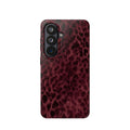 Burgundy Leopard Magnetic Phone Case | MagSafe Compatible Shockproof Protective Cover