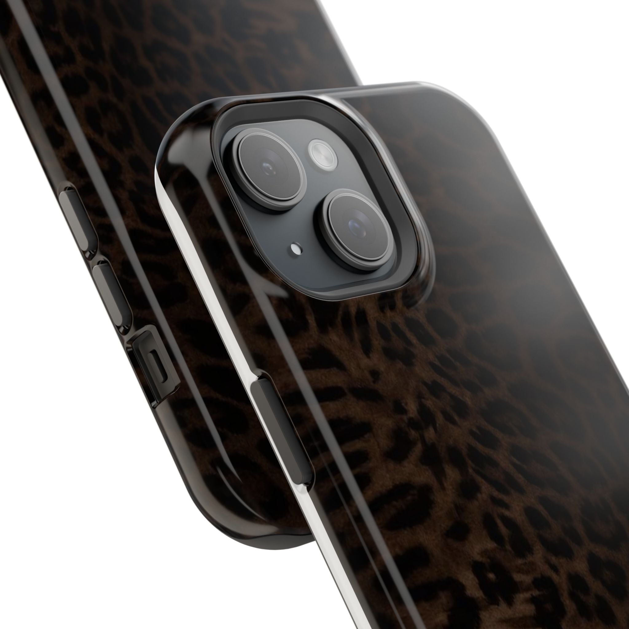 Leopard Print Magnetic Impact Phone Case — Shockproof Magnetic iPhone Cover