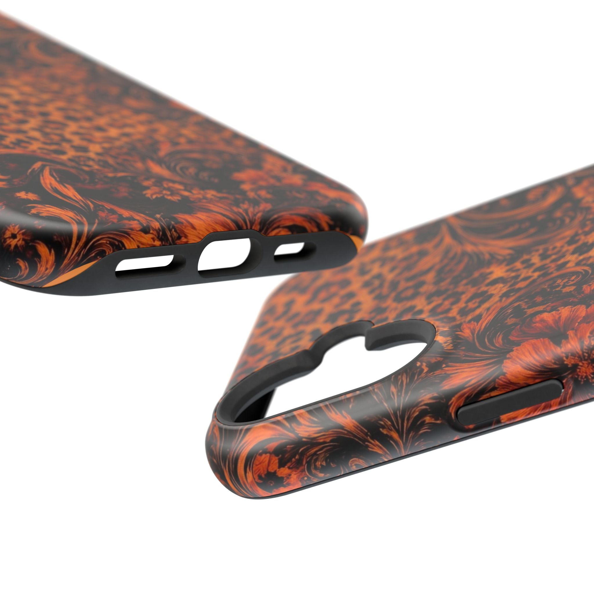 Leopard Baroque Magnetic Phone Case | MagSafe Compatible Shockproof Protective Cover