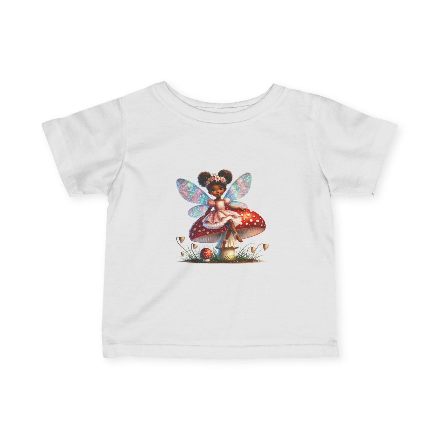 Fairy on Mushroom Baby T-Shirt | Whimsical Fairycore Infant Tee & Newborn Gift
