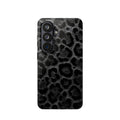 Black Leopard Print Magnetic Impact-Resistant Phone Case