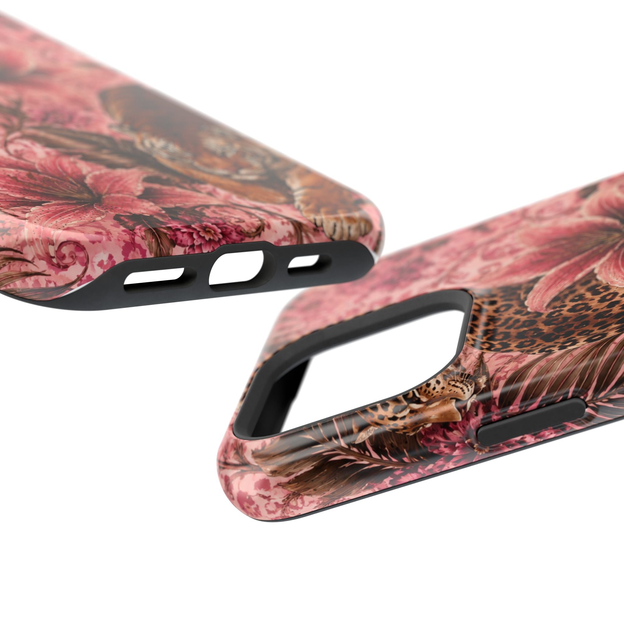Floral Tiger Magnetic Phone Case — Impact-Resistant Stylish Protection