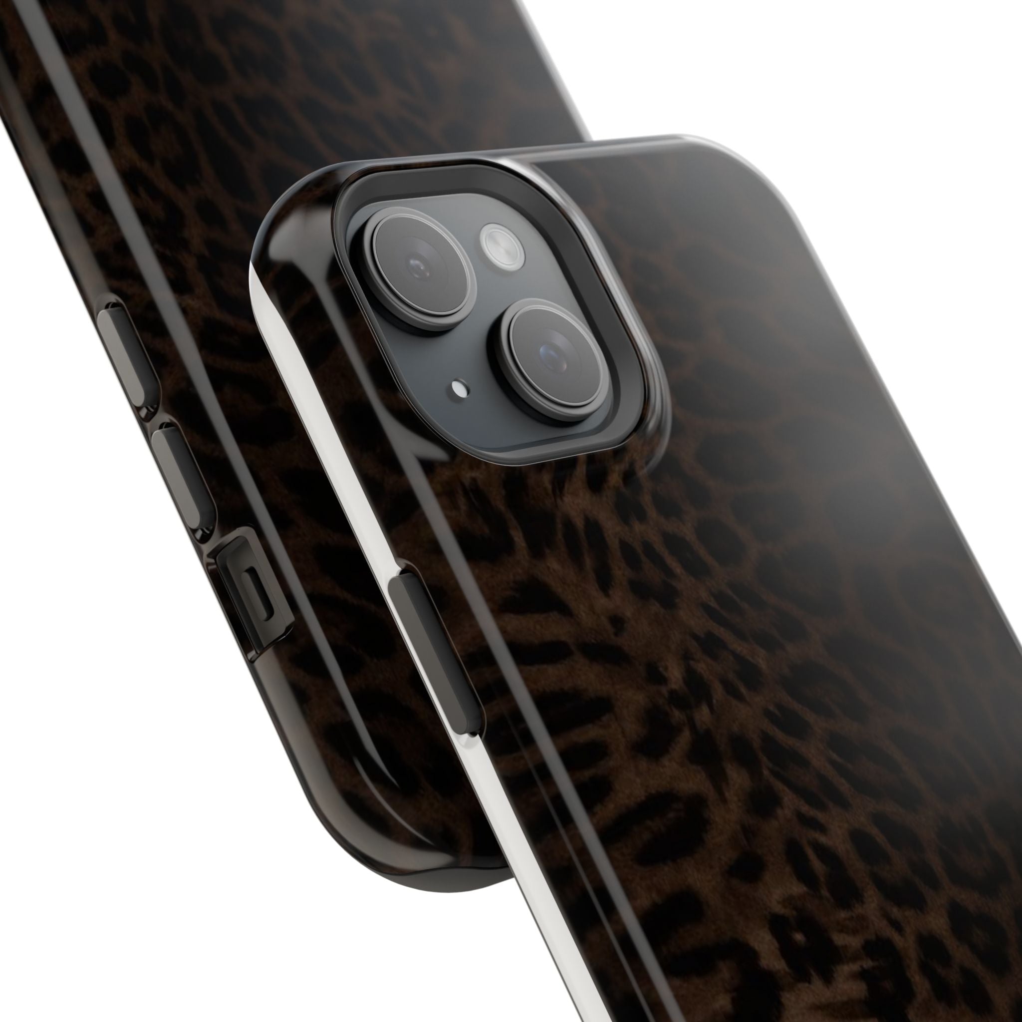 Leopard Print Magnetic Impact Phone Case — Shockproof Magnetic iPhone Cover
