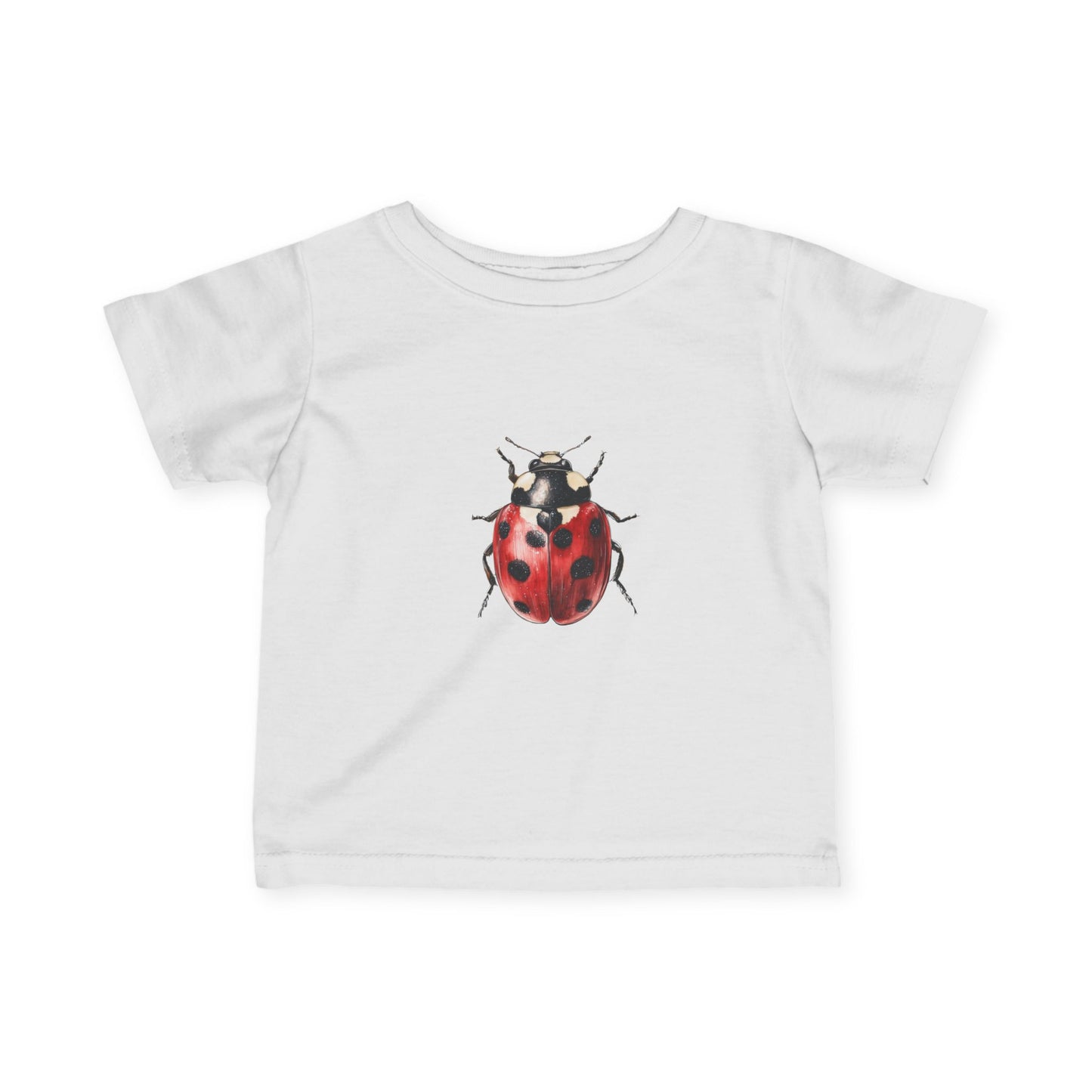 Watercolor Ladybug Infant Tee | Whimsical Baby Graphic Shirt
