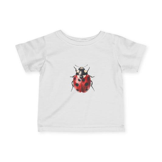 Watercolor Ladybug Infant Tee | Whimsical Baby Graphic Shirt