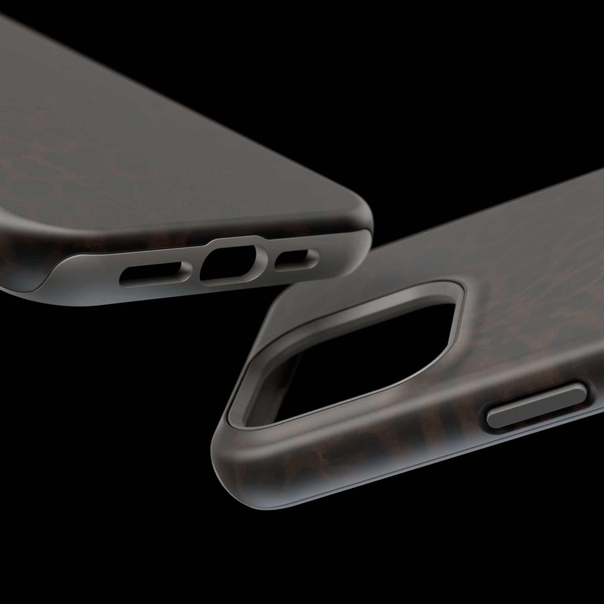 Brown Leopard Print MagSafe Phone Case | Shockproof Magnetic Protective Cover for iPhone