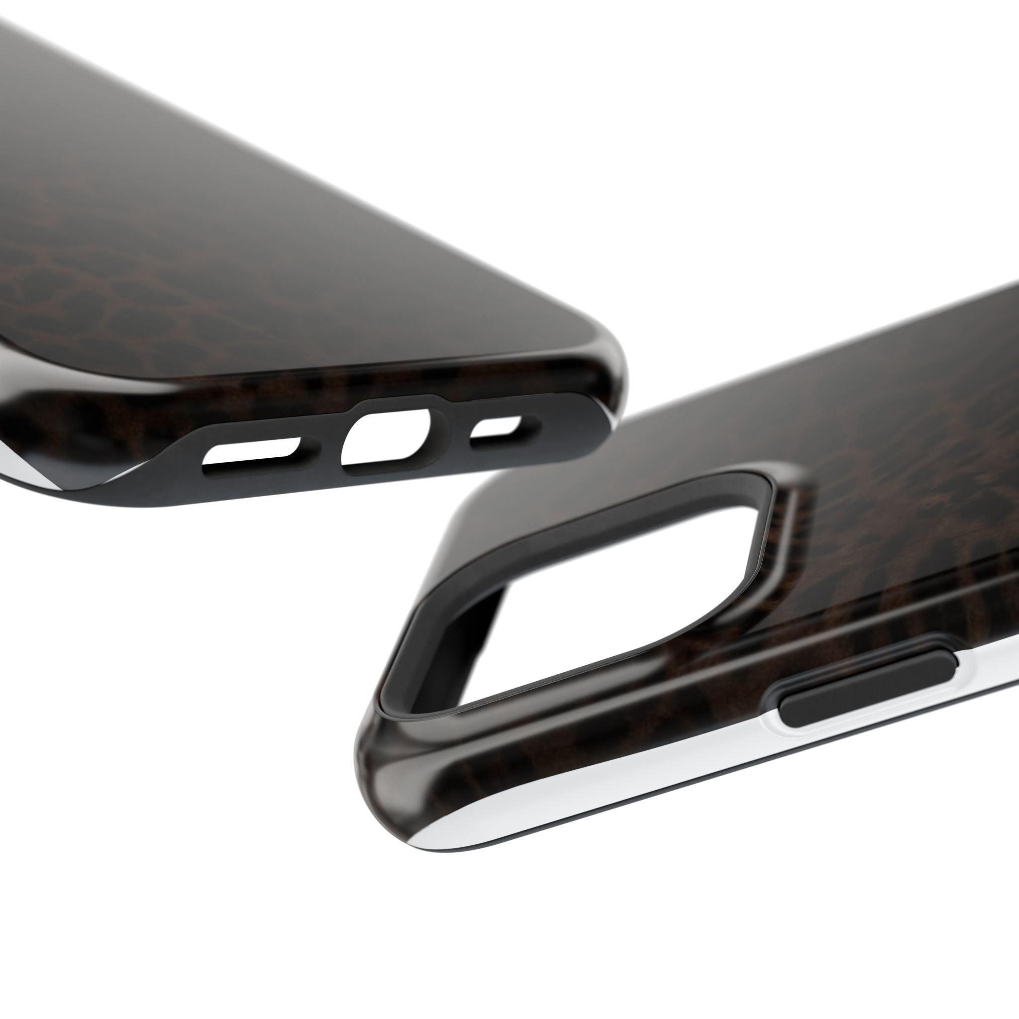 Leopard Print Magnetic Impact Phone Case — Shockproof Magnetic iPhone Cover