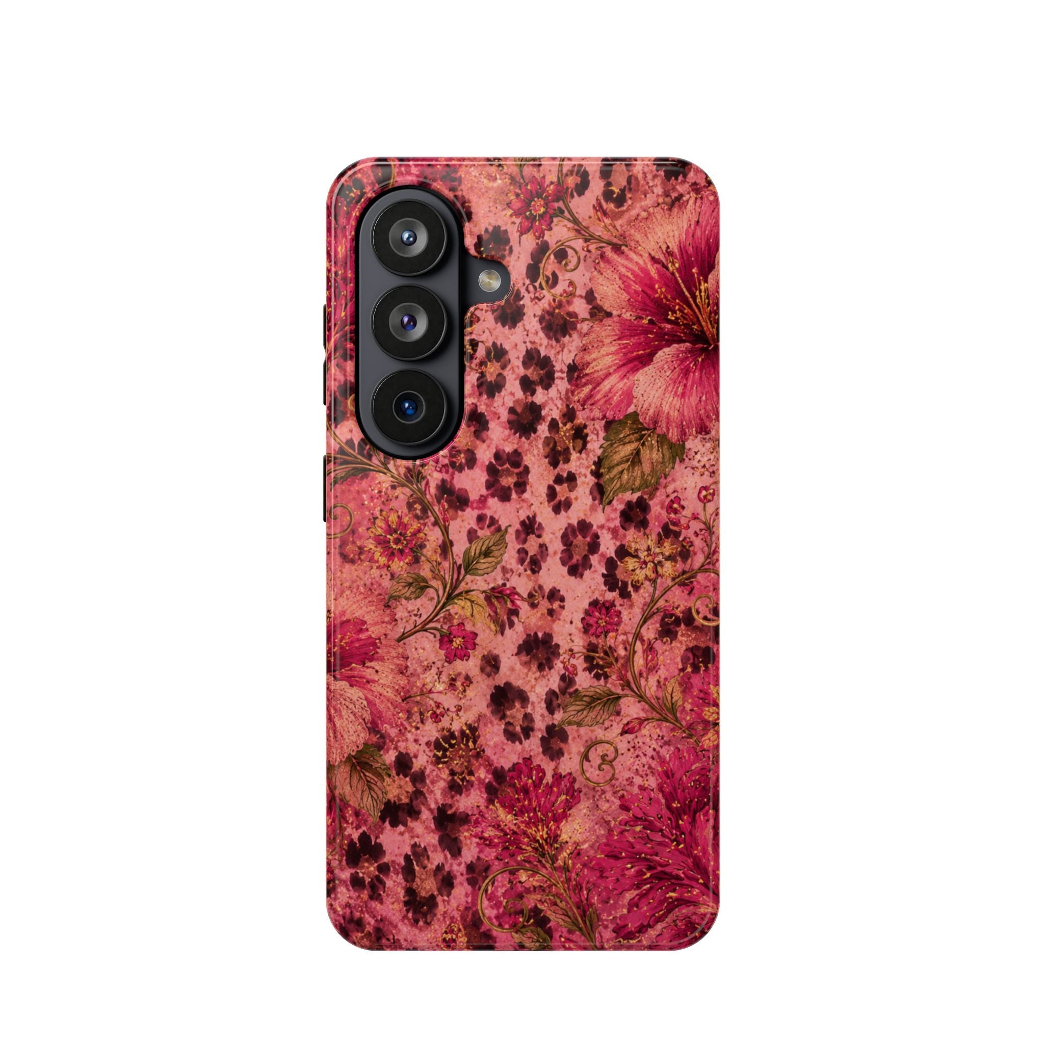 Floral Vintage Rose Magnetic Impact-Resistant Phone Case