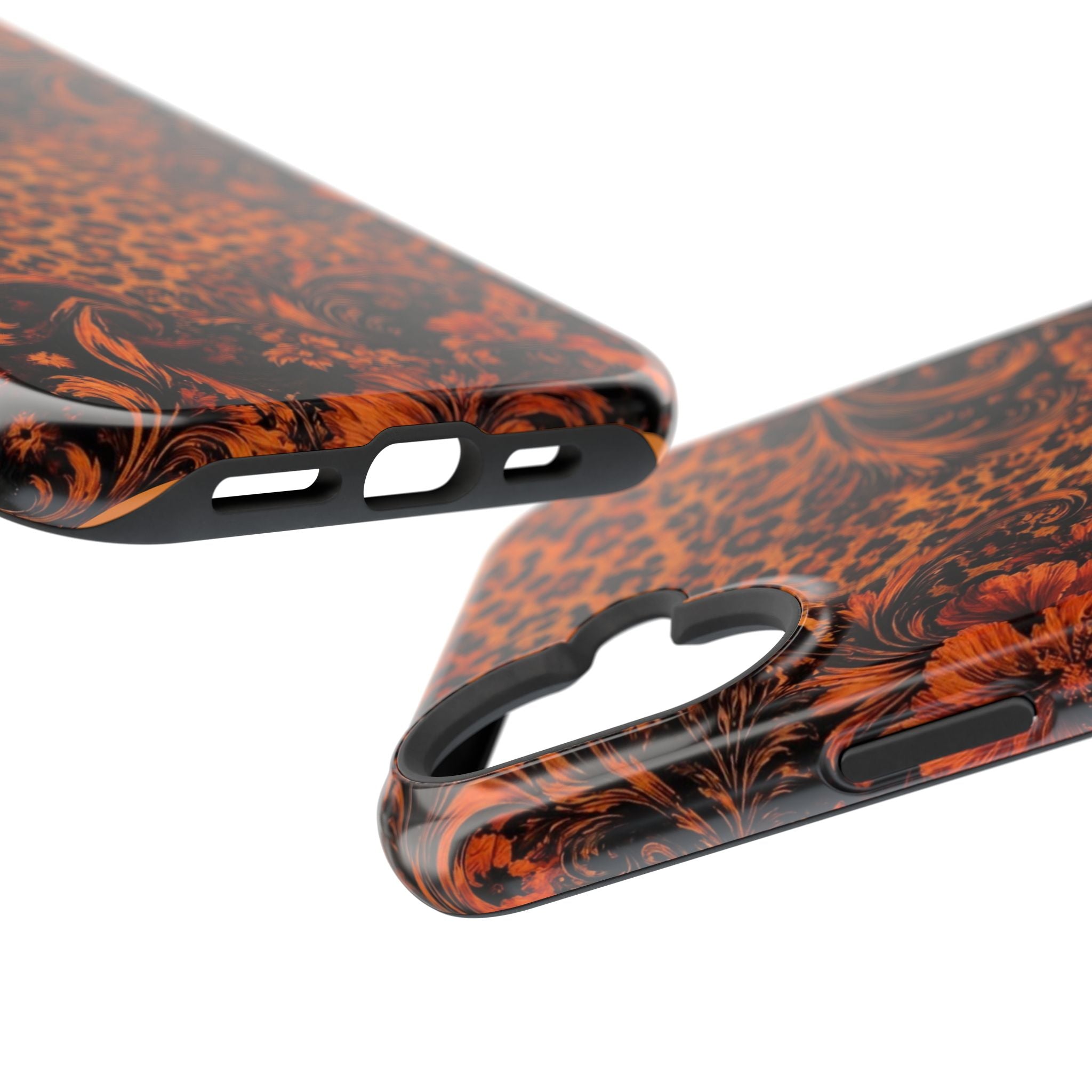 Leopard Baroque Magnetic Phone Case | MagSafe Compatible Shockproof Protective Cover