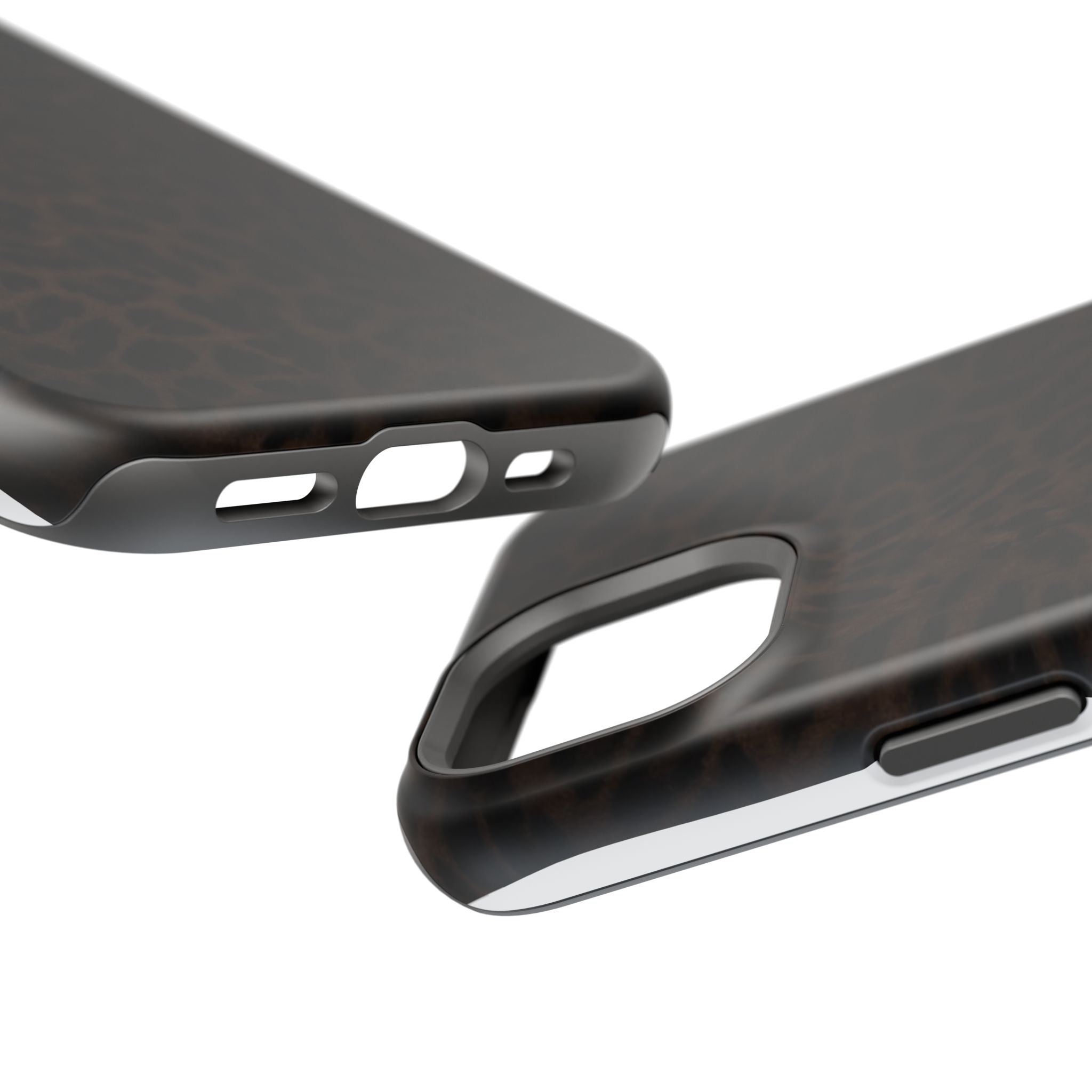 Leopard Print Magnetic Impact Phone Case — Shockproof Magnetic iPhone Cover