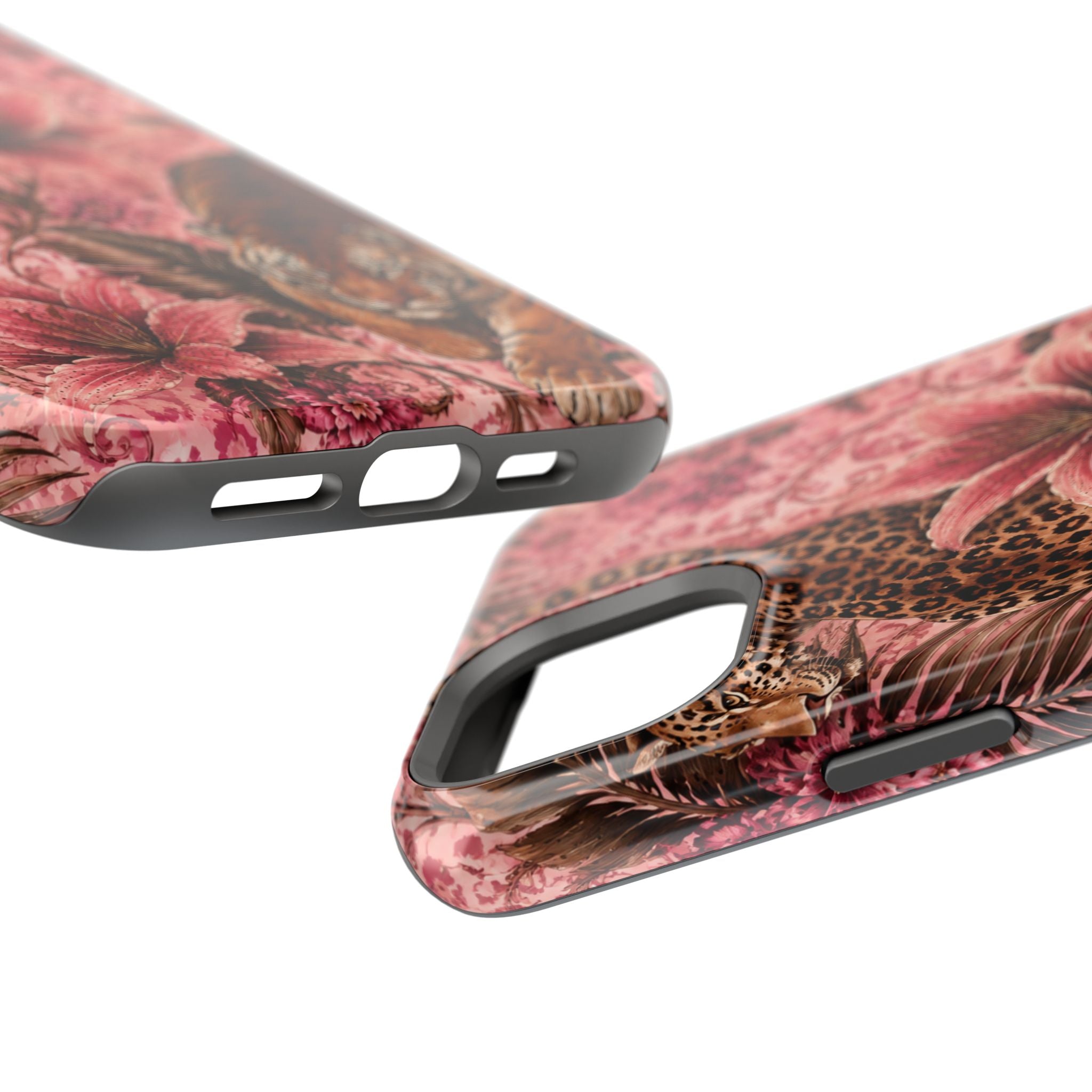Floral Tiger Magnetic Phone Case — Impact-Resistant Stylish Protection